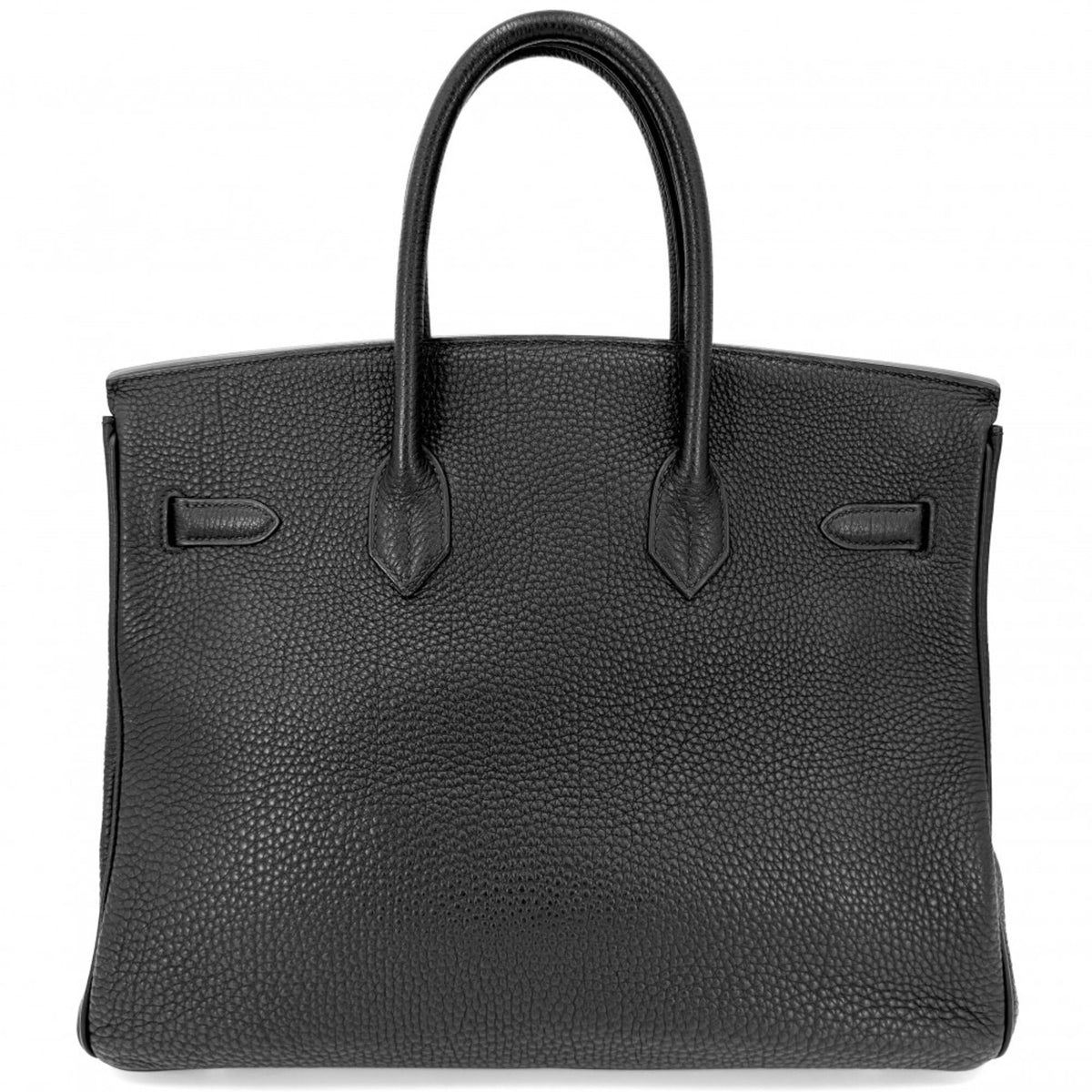 Hermes Black Leather Handbag (Pre-Owned)
