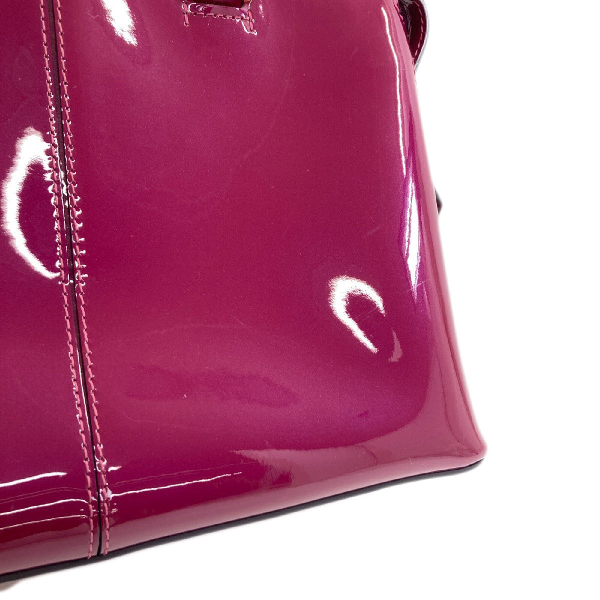 Louis Vuitton Magenta Vernis Handbag (Pre-Owned)