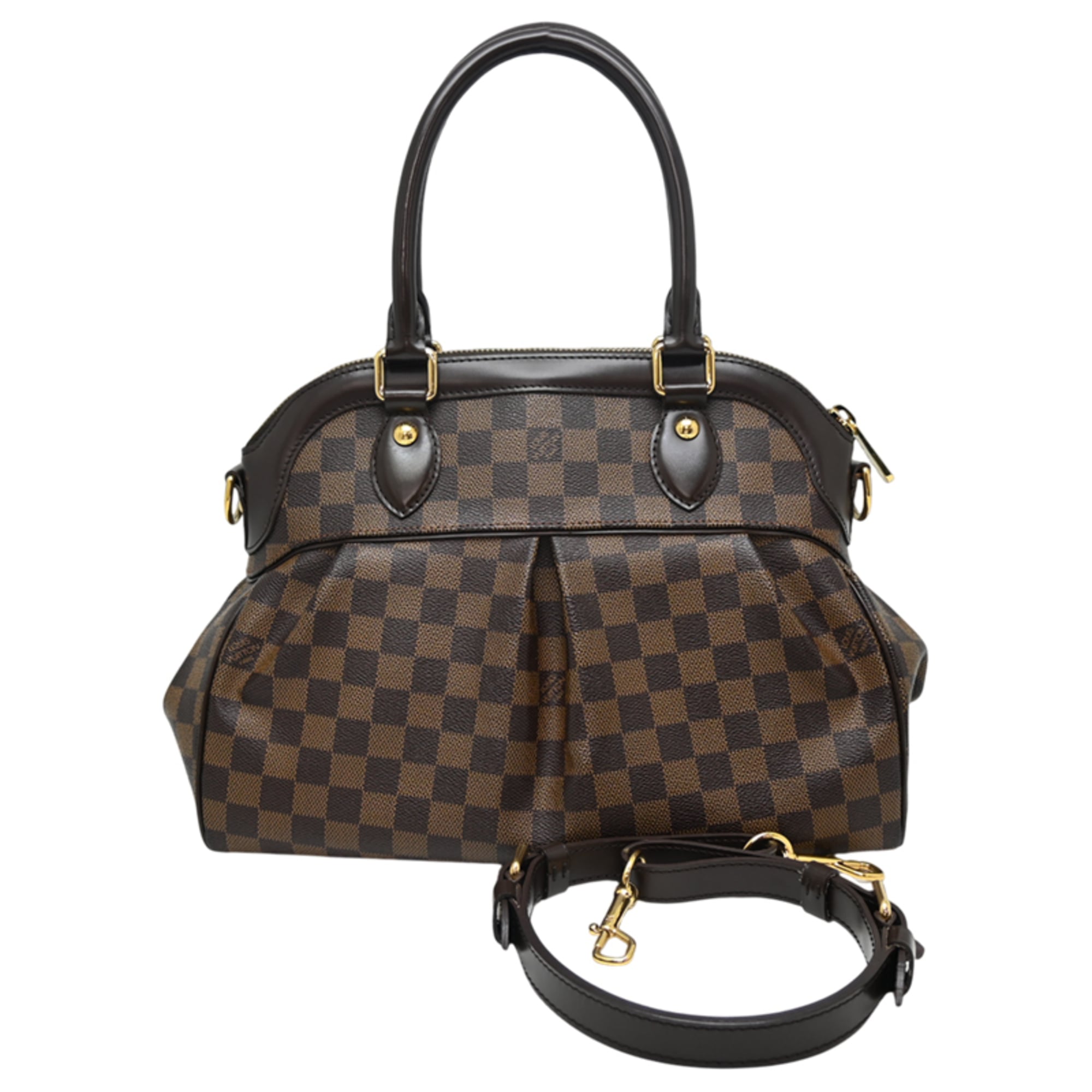 Louis Vuitton Brown Damier Canvas Ebene Handbag (Pre-Owned)