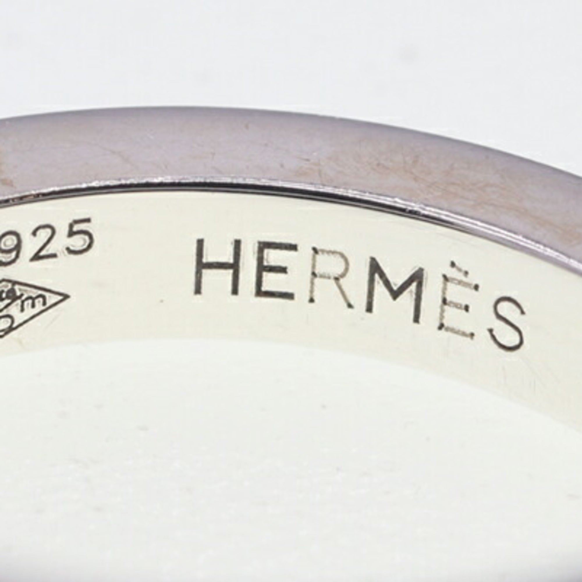 Hermes Sterling Silver 925 Band Ring (Pre-Owned)