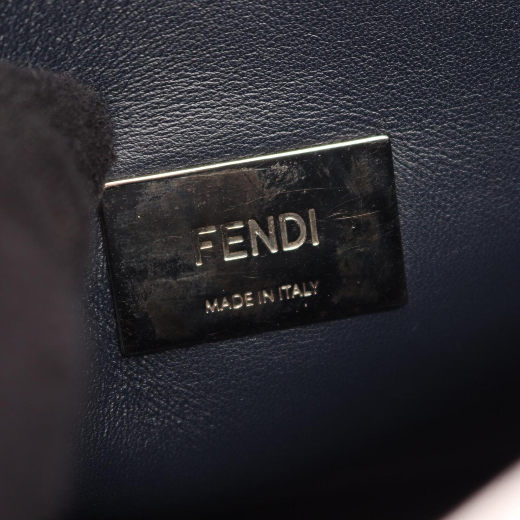 Fendi Blue Leather Handbag (Pre-Owned)