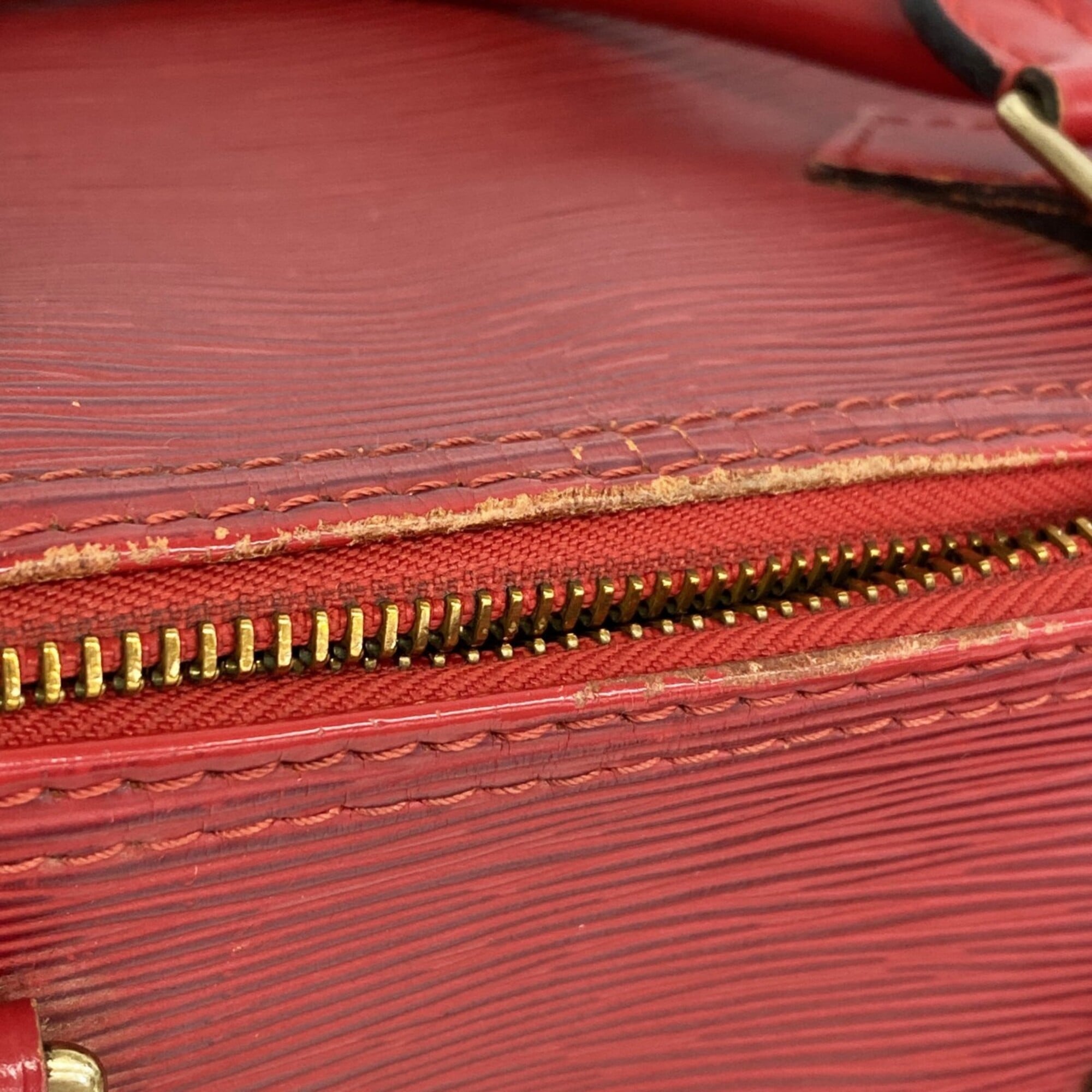 Louis Vuitton Castilian Red Handbag (Pre-Owned)