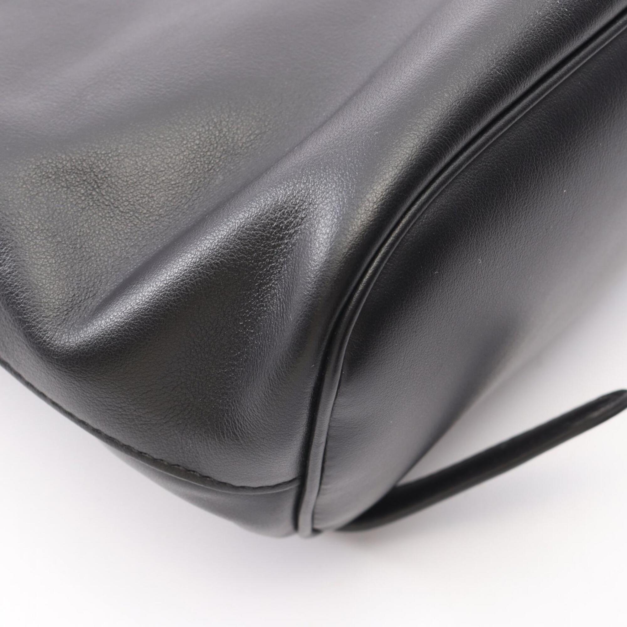 Fendi Black Leather Backpack (Pre-Owned)