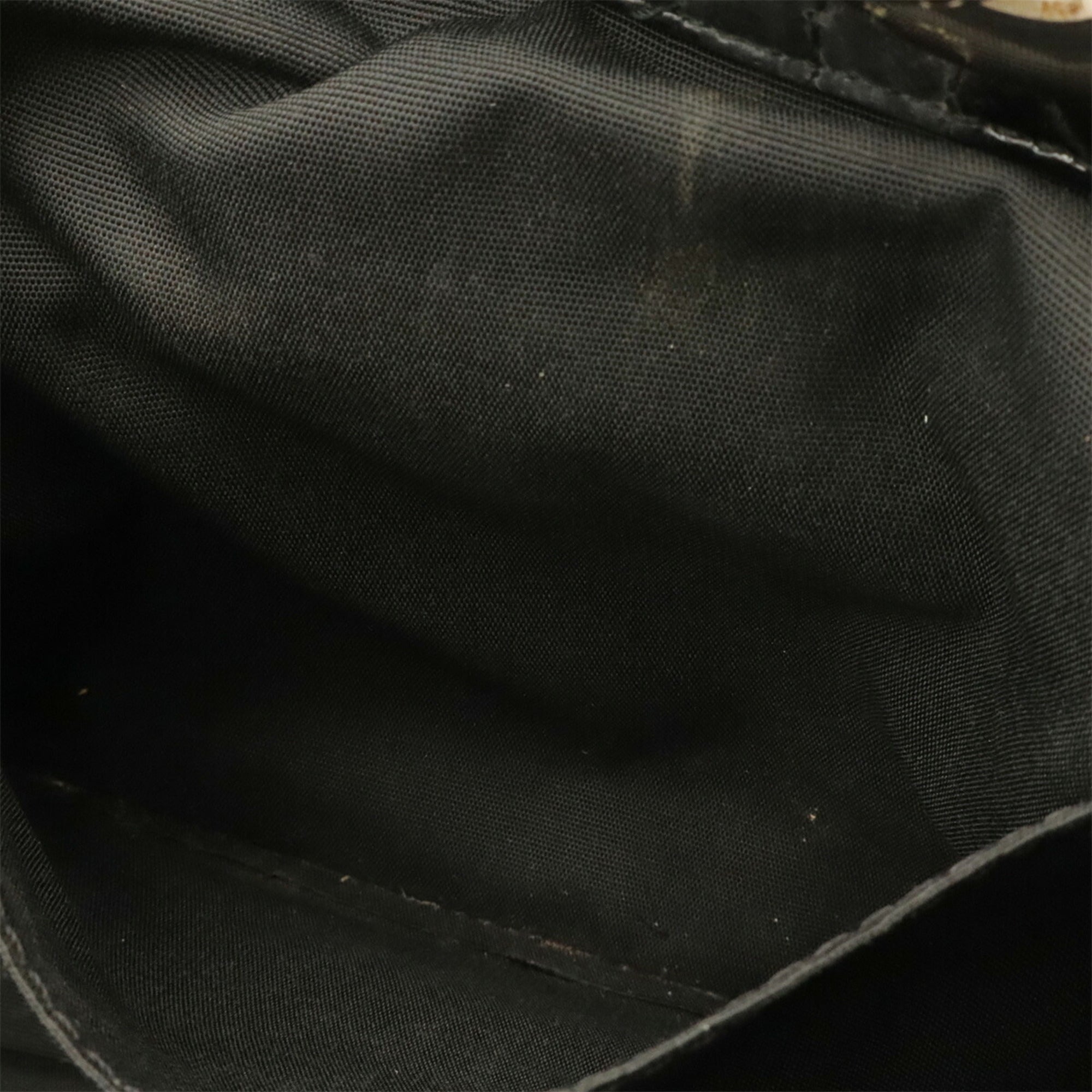 Christian Dior Black Leather Handbag Tote Bag (Pre-Owned)