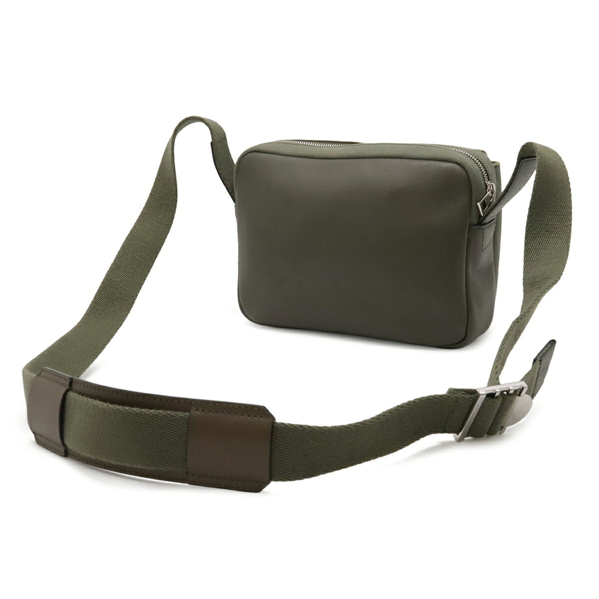 Loewe Green Khaki Canvas Shoulder Bag (Pre-Owned)