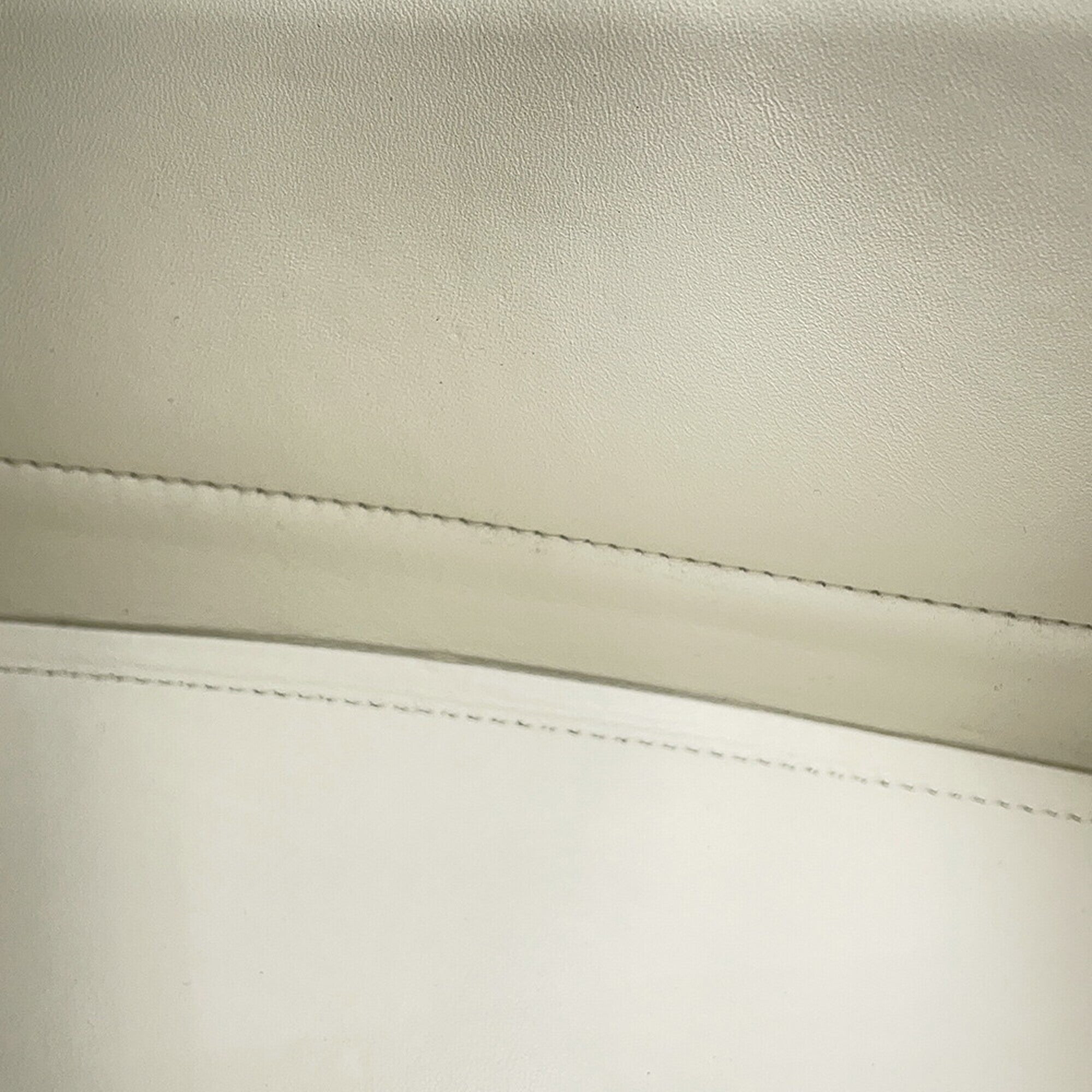 Balenciaga White Leather Handbag Shoulder Bag (Pre-Owned)