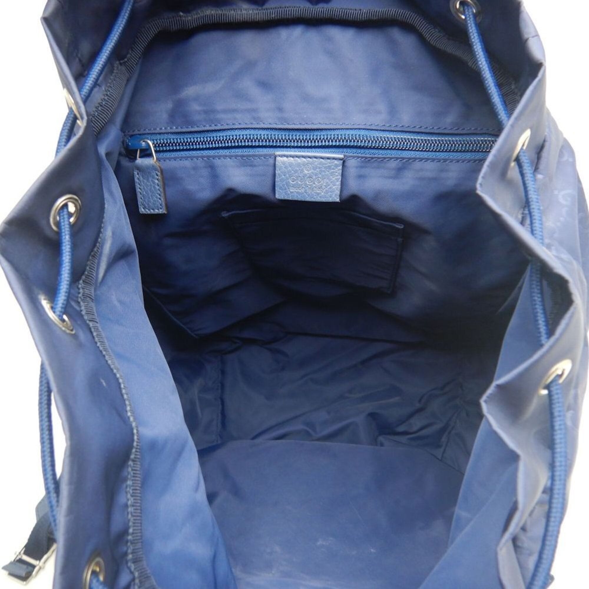 Gucci Navy Nylon Backpack (Pre-Owned)