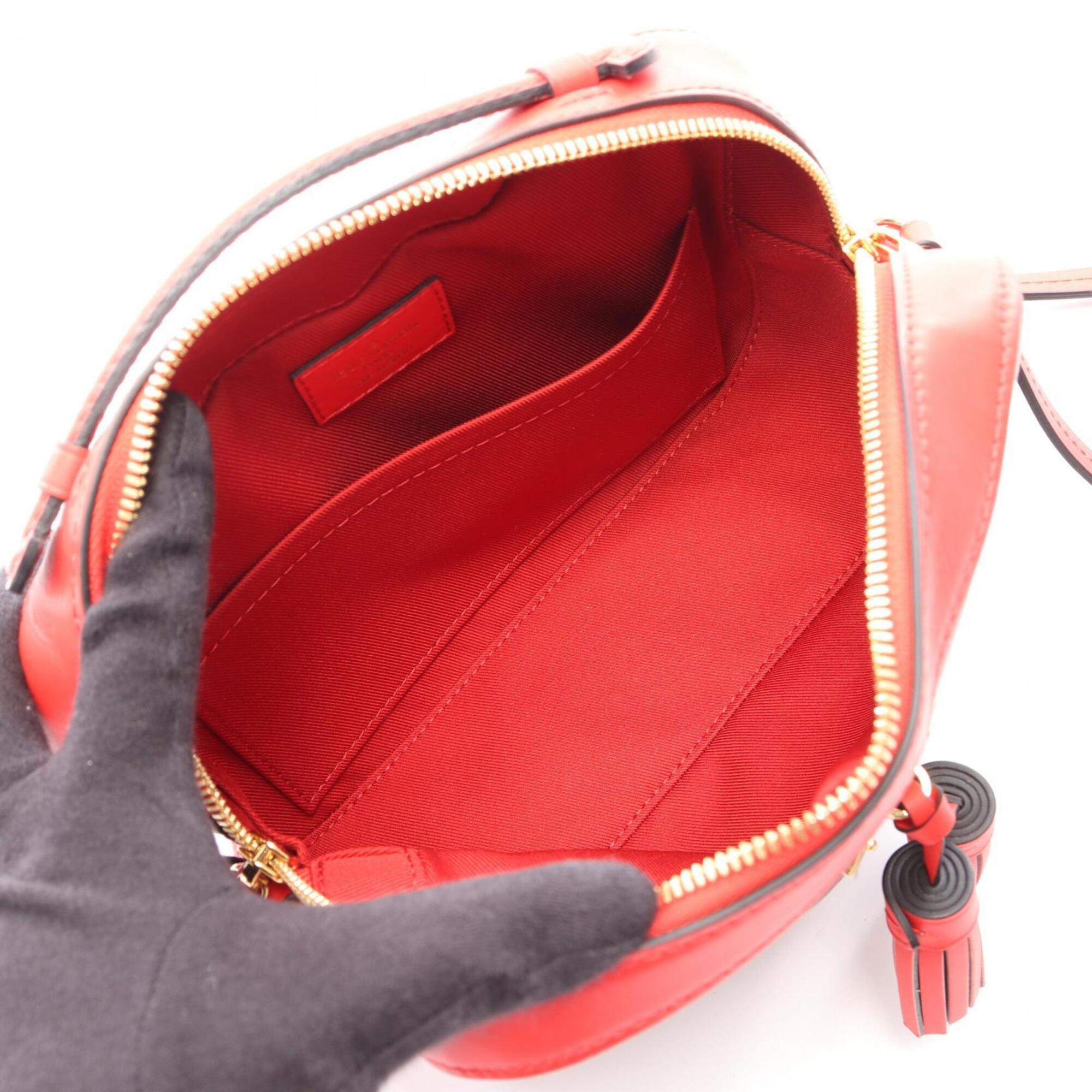 Louis Vuitton Brown Red Color Pvc Leather Handbag Shoulder Bag (Pre-Owned)