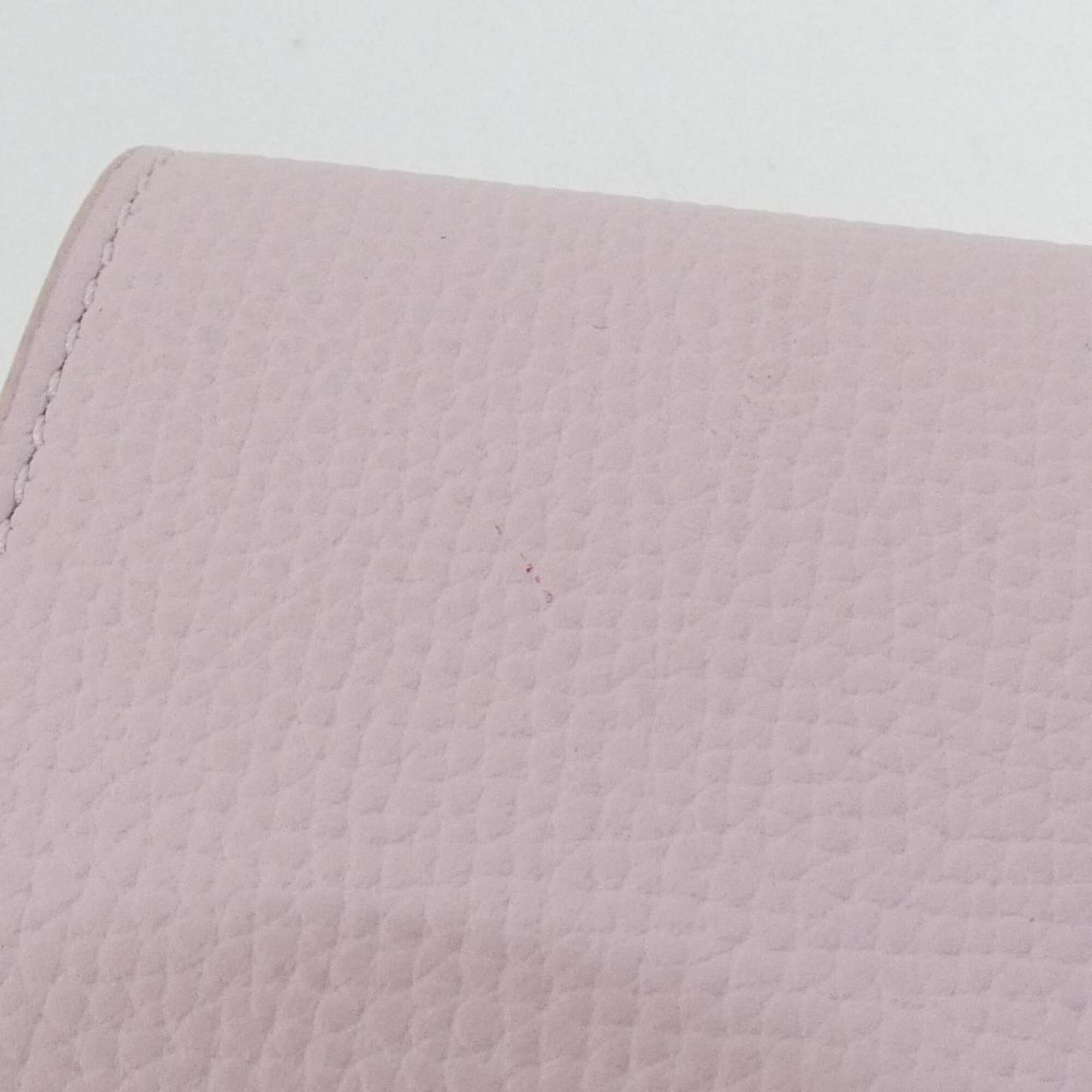 Loewe Pink Leather Wallet (Tri-Fold) (Pre-Owned)