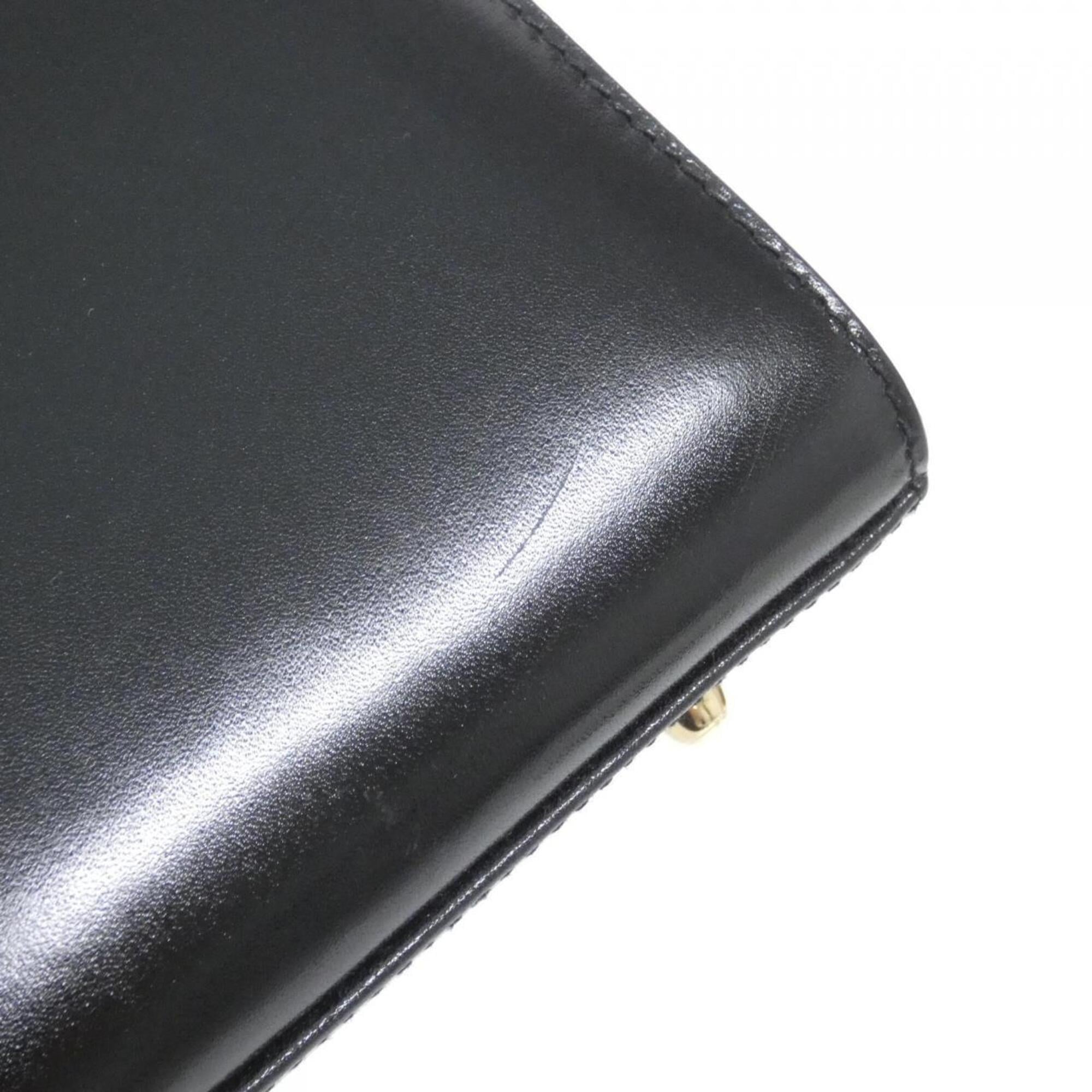 Gucci Black Leather Handbag (Pre-Owned)