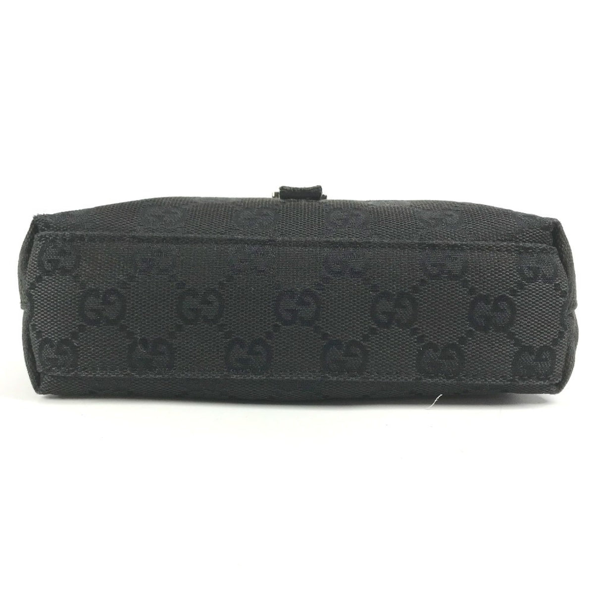 Gucci Black Gg Canvas Leather Fanny Pack (Pre-Owned)
