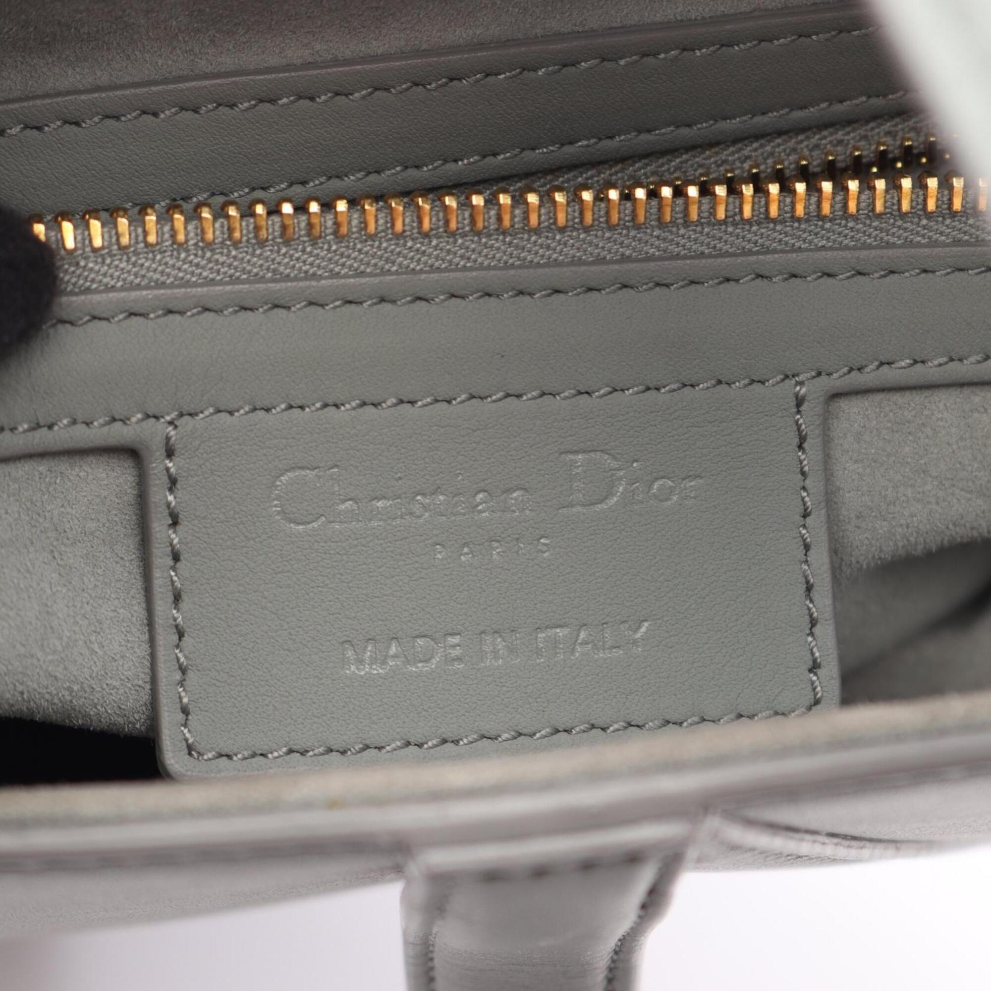 Christian Dior Green Leather Handbag Saddle Bag (Pre-Owned)