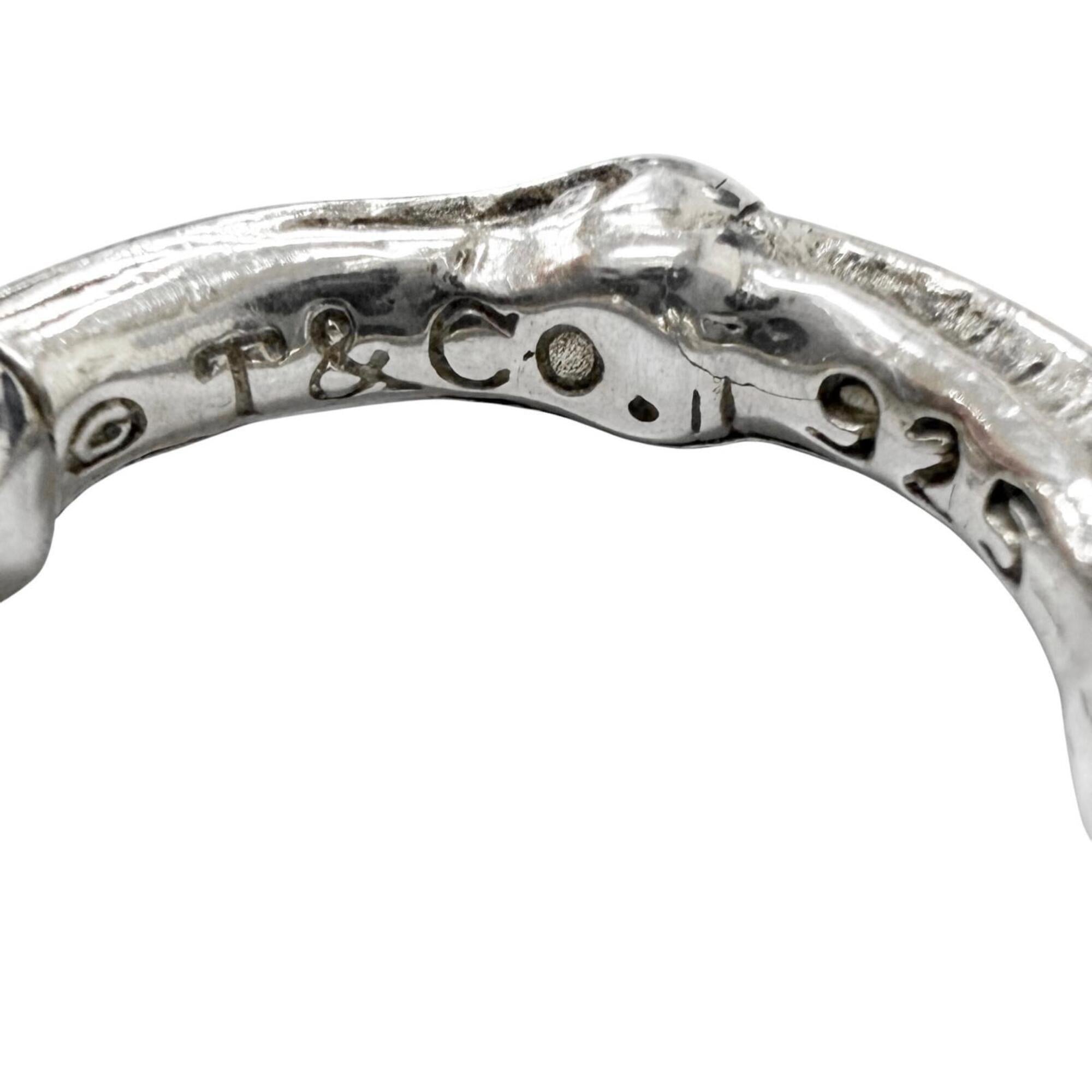 Tiffany Silver Silver 925 Band Ring (Pre-Owned)