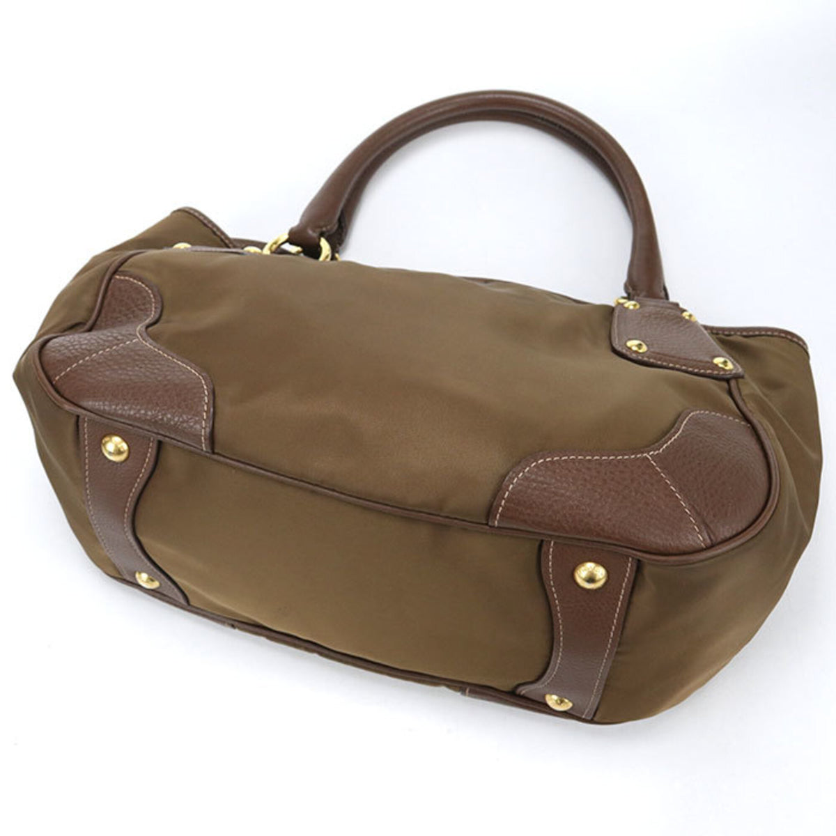 Prada Brown Nylon Tote Bag (Pre-Owned)