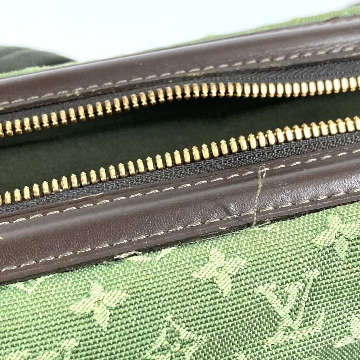 Louis Vuitton Khaki Monogram Mini Canvas Boston Bag Handbag Shoulder Bag (Pre-Owned)