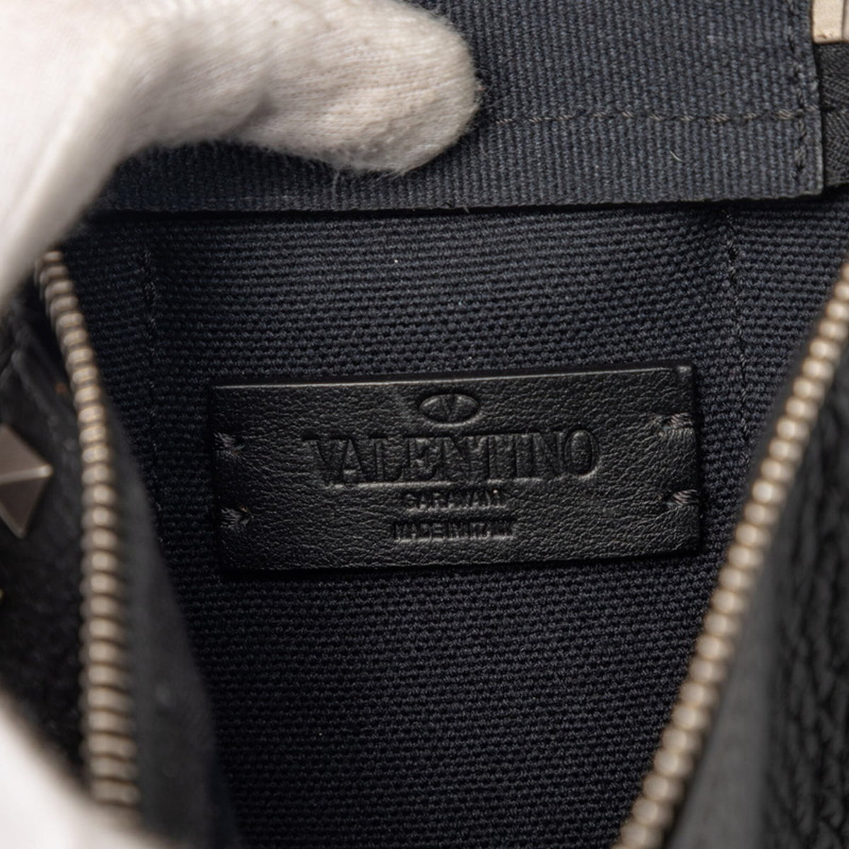 Valentino Black Leather Sling Bag (Pre-Owned)