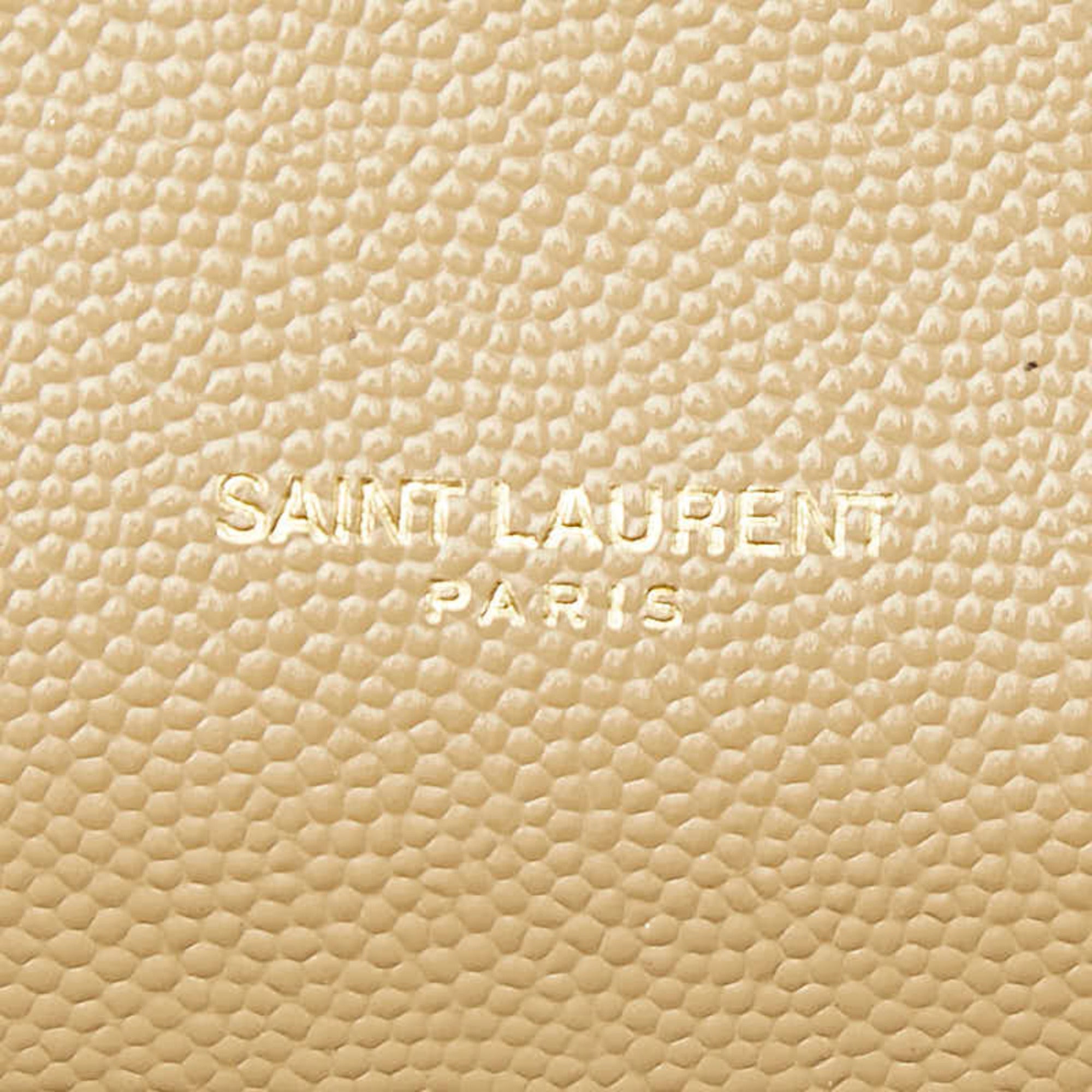 Saint Laurent Beige Leather Shoulder Bag (Pre-Owned)