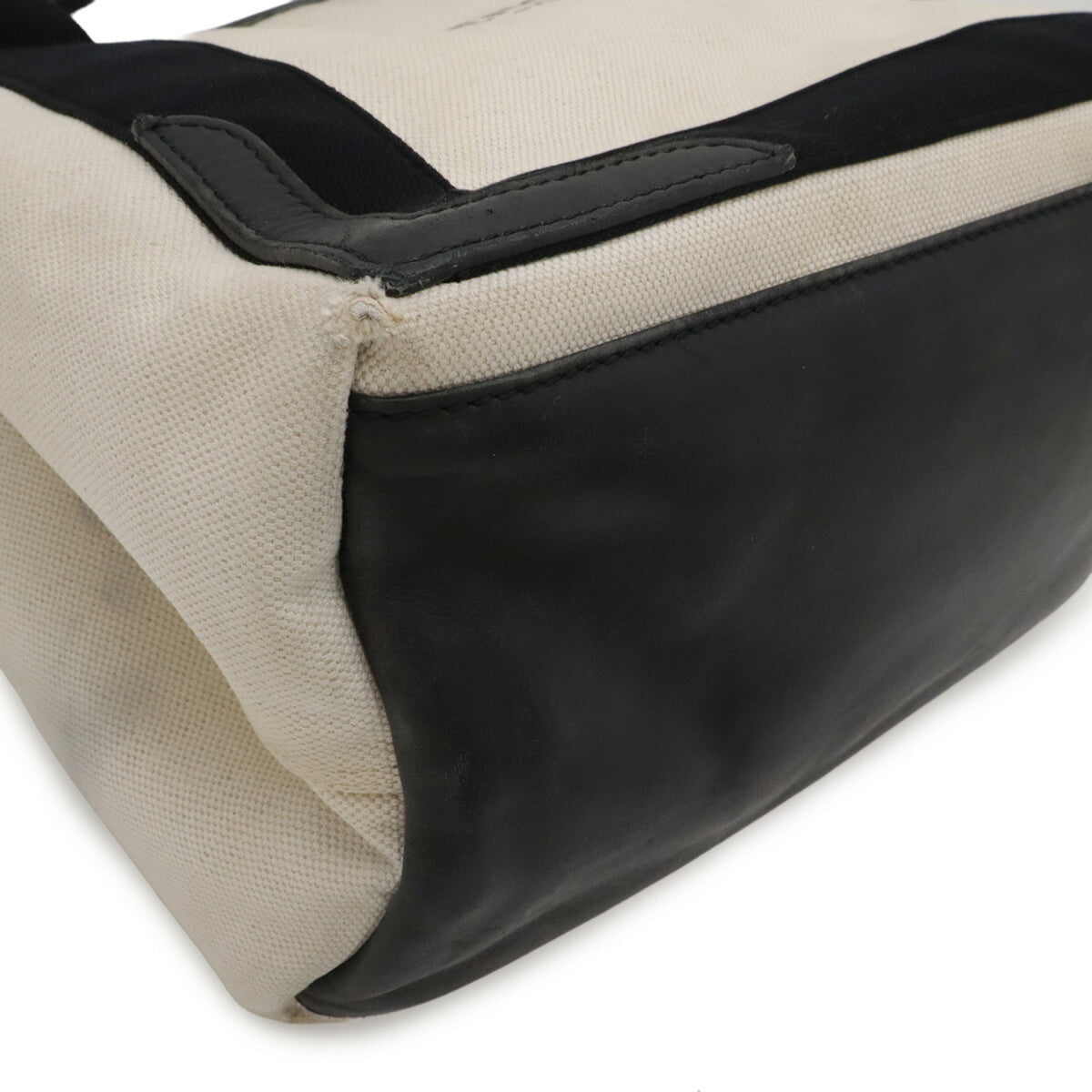Balenciaga Black Canvas Handbag Pouch Tote Bag (Pre-Owned)