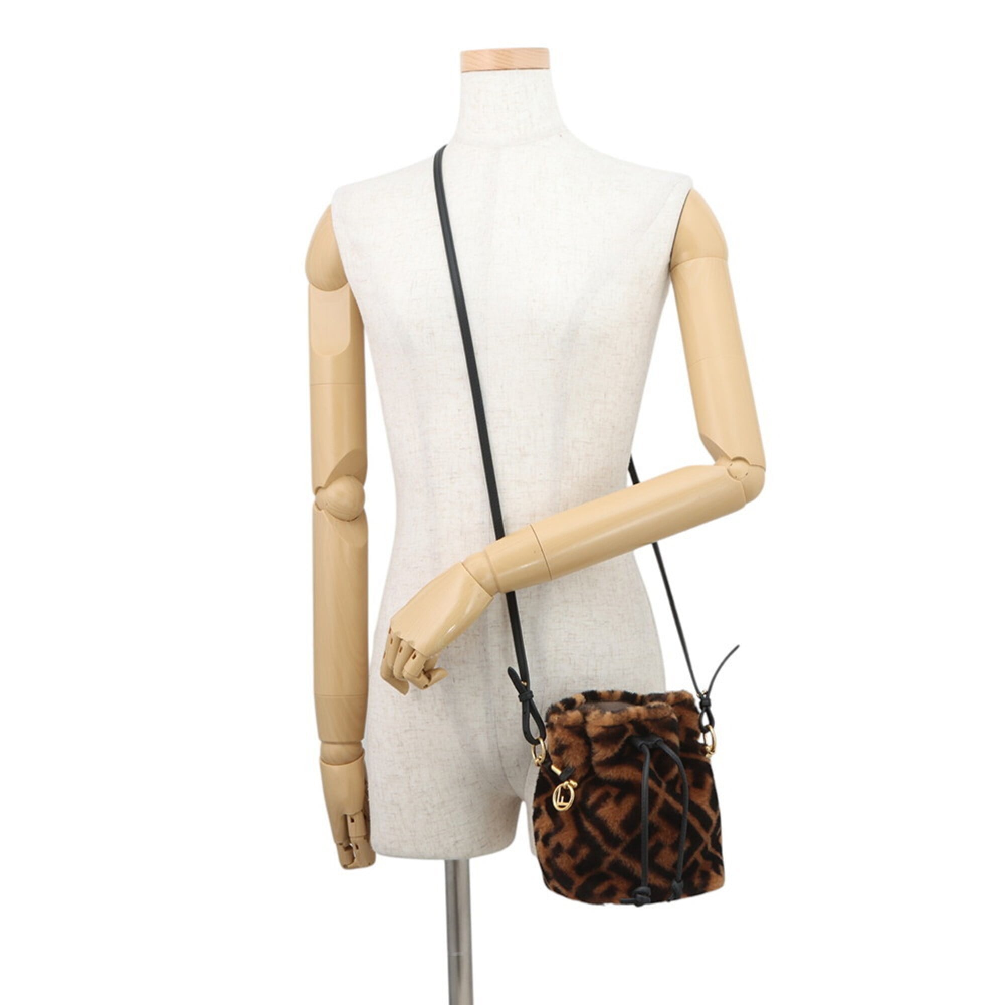 Fendi Brown Dark Brown Leather Handbag Shoulder Bag (Pre-Owned)