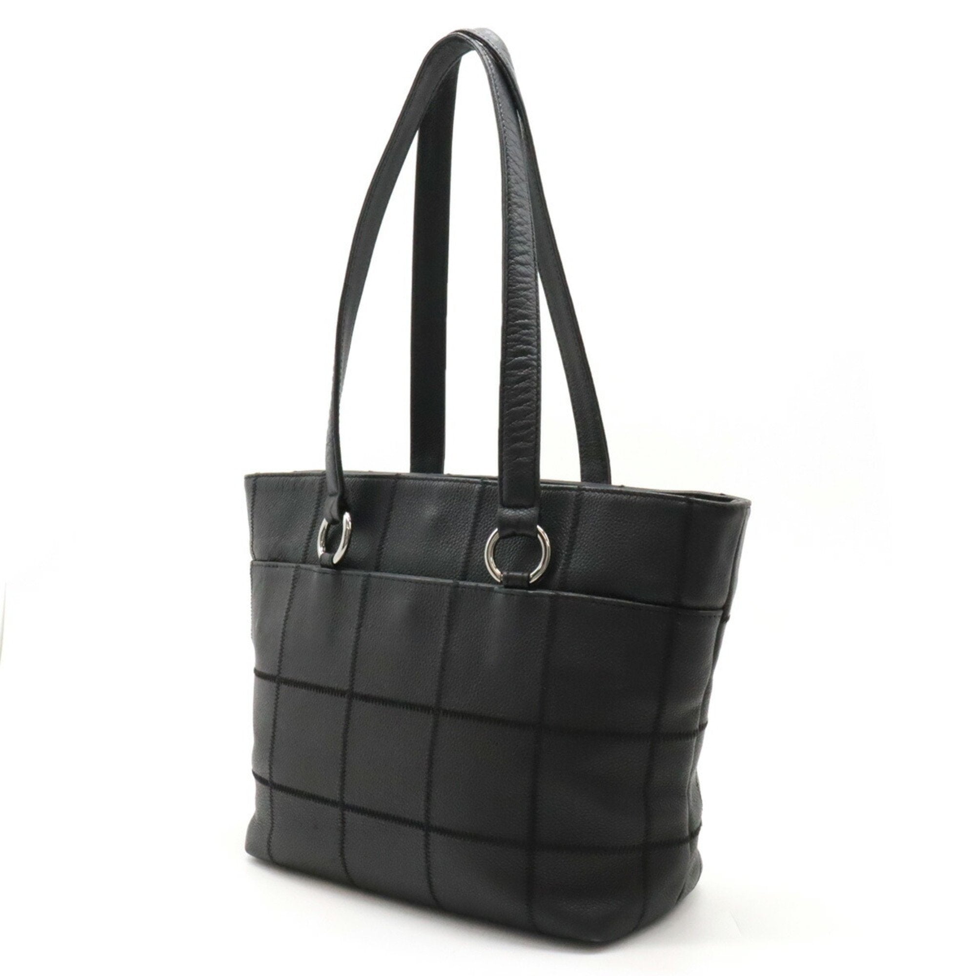 Chanel Black Leather Tote Bag (Pre-Owned)