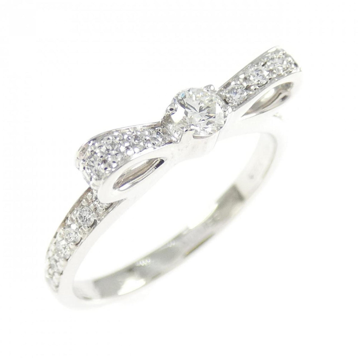 Chanel White Gold White Gold (18K) Band Ring (Pre-Owned)