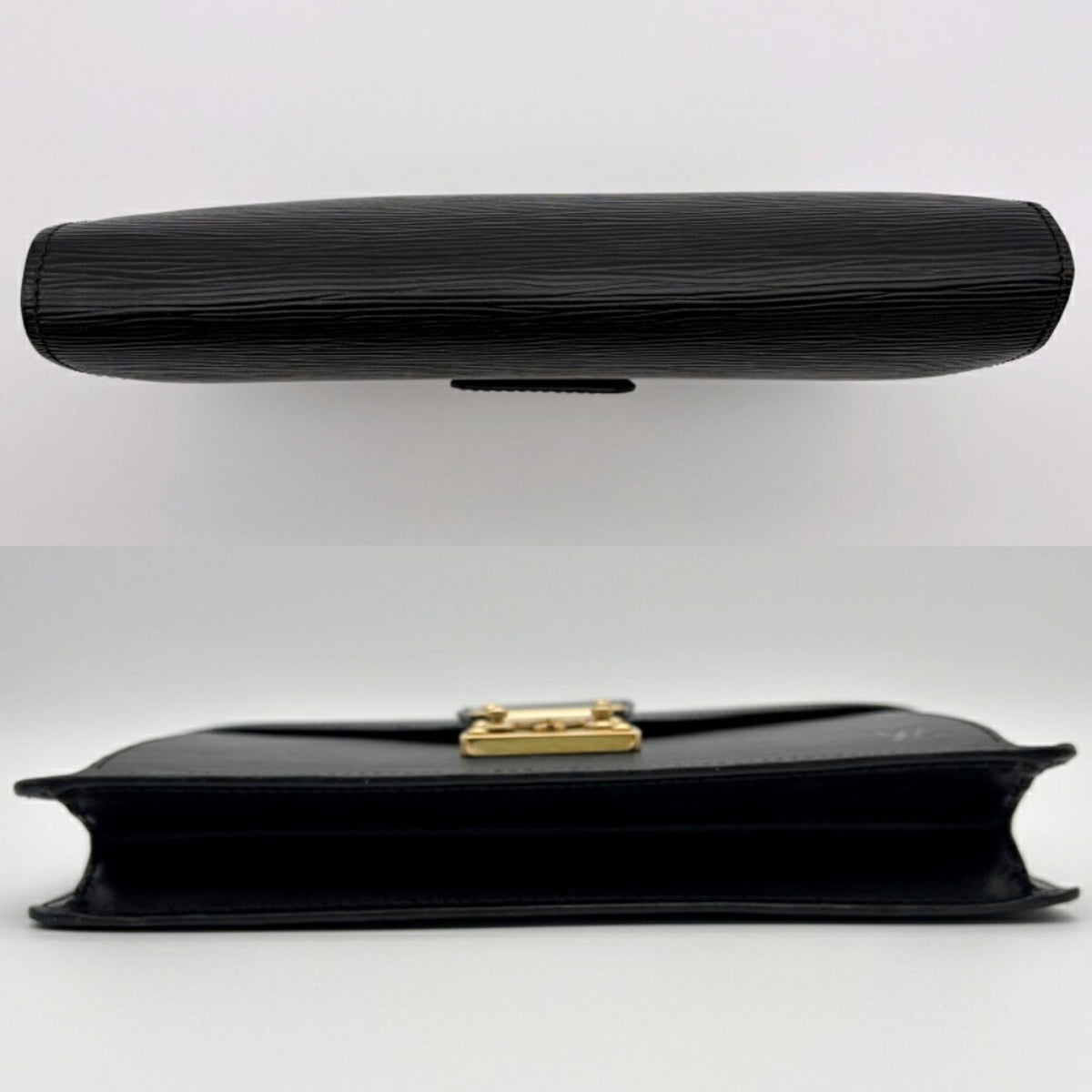 Louis Vuitton Noir Epi Leather Clutch Bag Pochette (Pre-Owned)