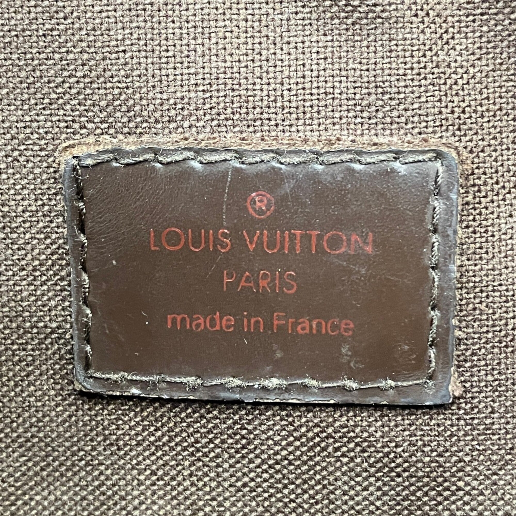Louis Vuitton Brown Galle White Damier Canvas Pochette Shoulder Bag (Pre-Owned)