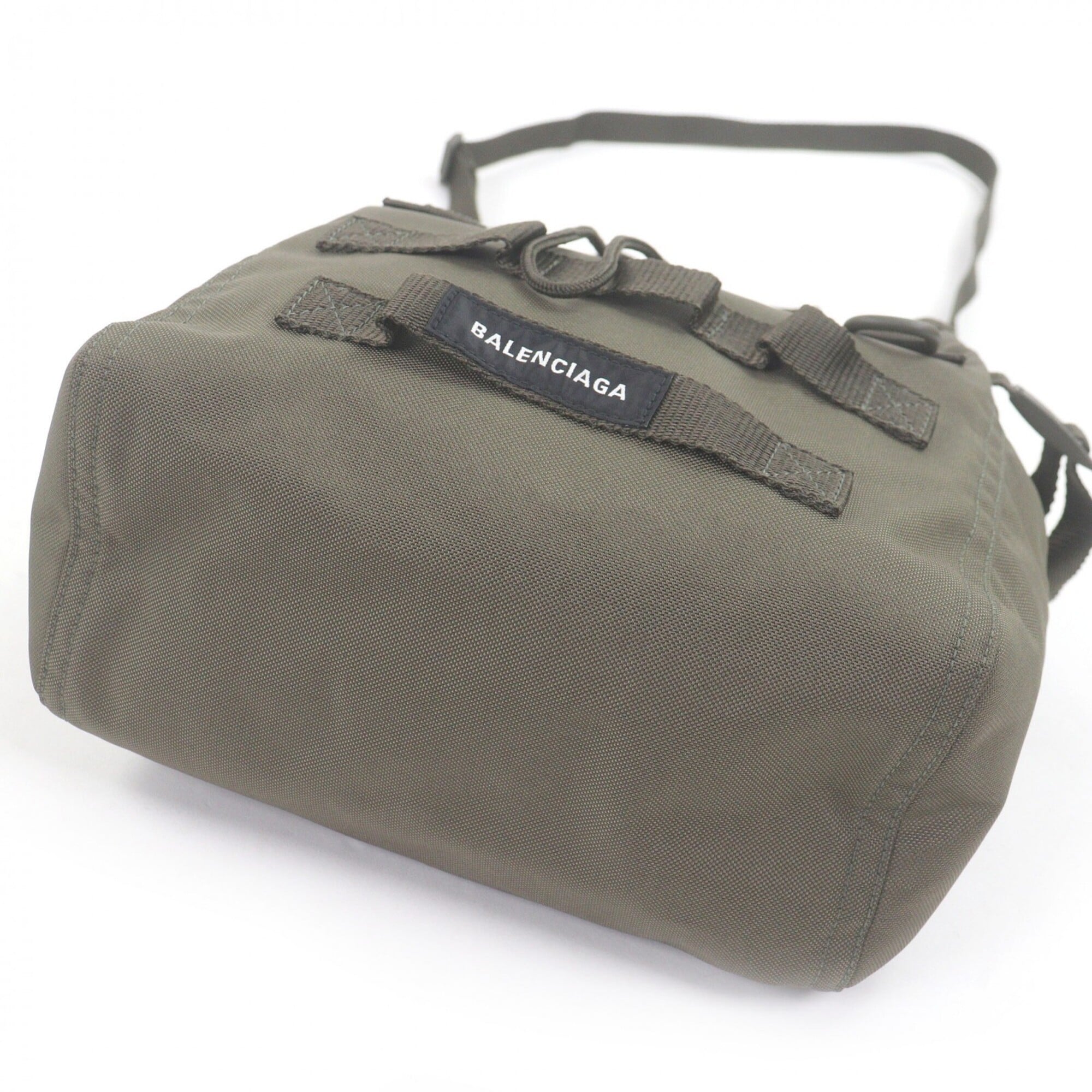 Balenciaga Khaki Polyamide Handbag Shoulder Bag (Pre-Owned)