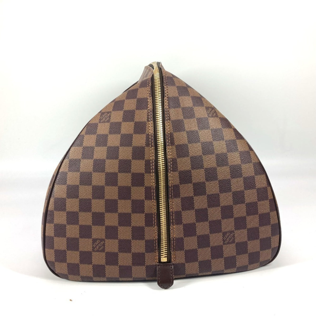 Louis Vuitton Brown Damier Canvas Ebene Damier Canvas Boston Bag (Pre-Owned)