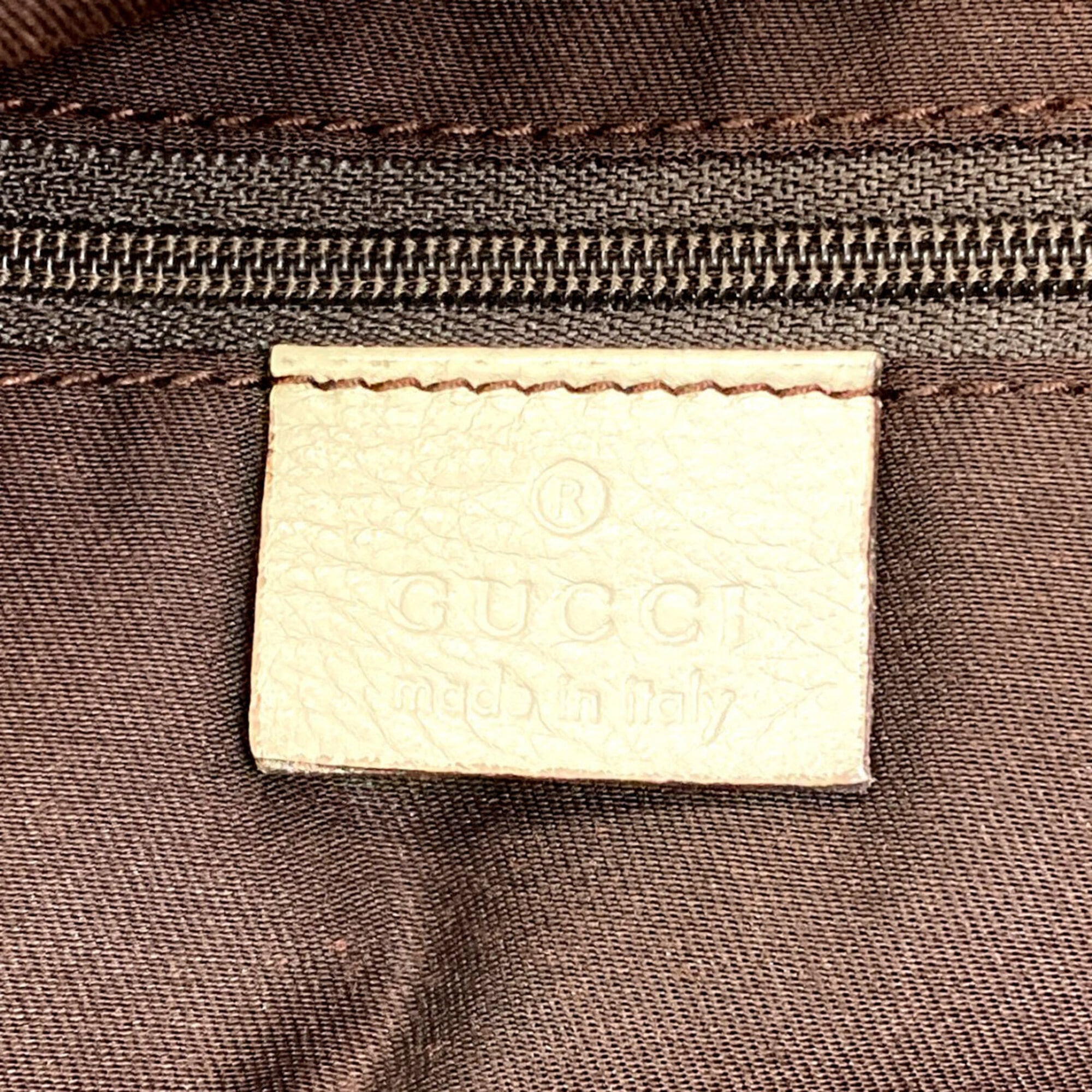 Gucci Sukey Brown Canvas Tote Bag (Pre-Owned)