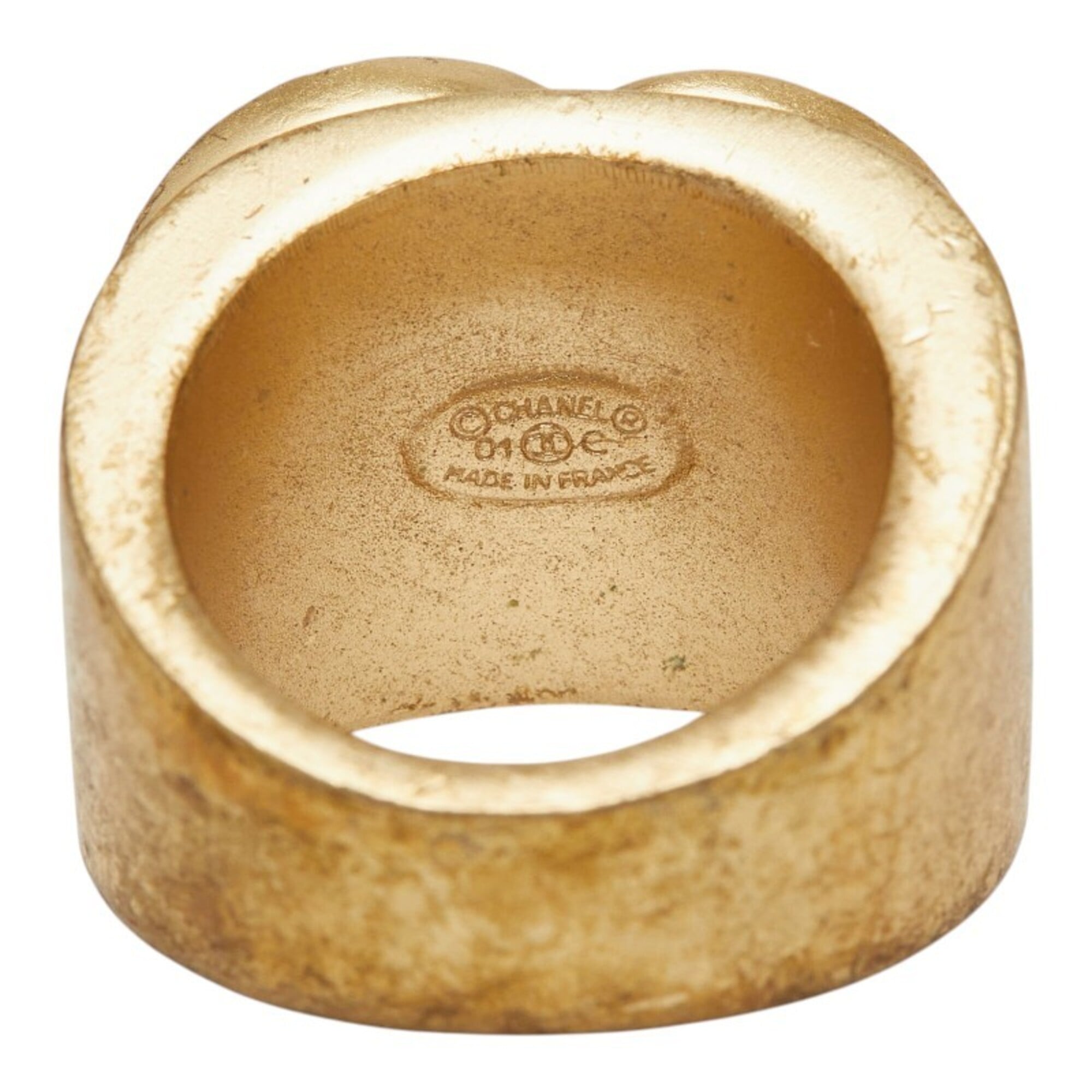 Chanel Gold Band Ring (Pre-Owned)