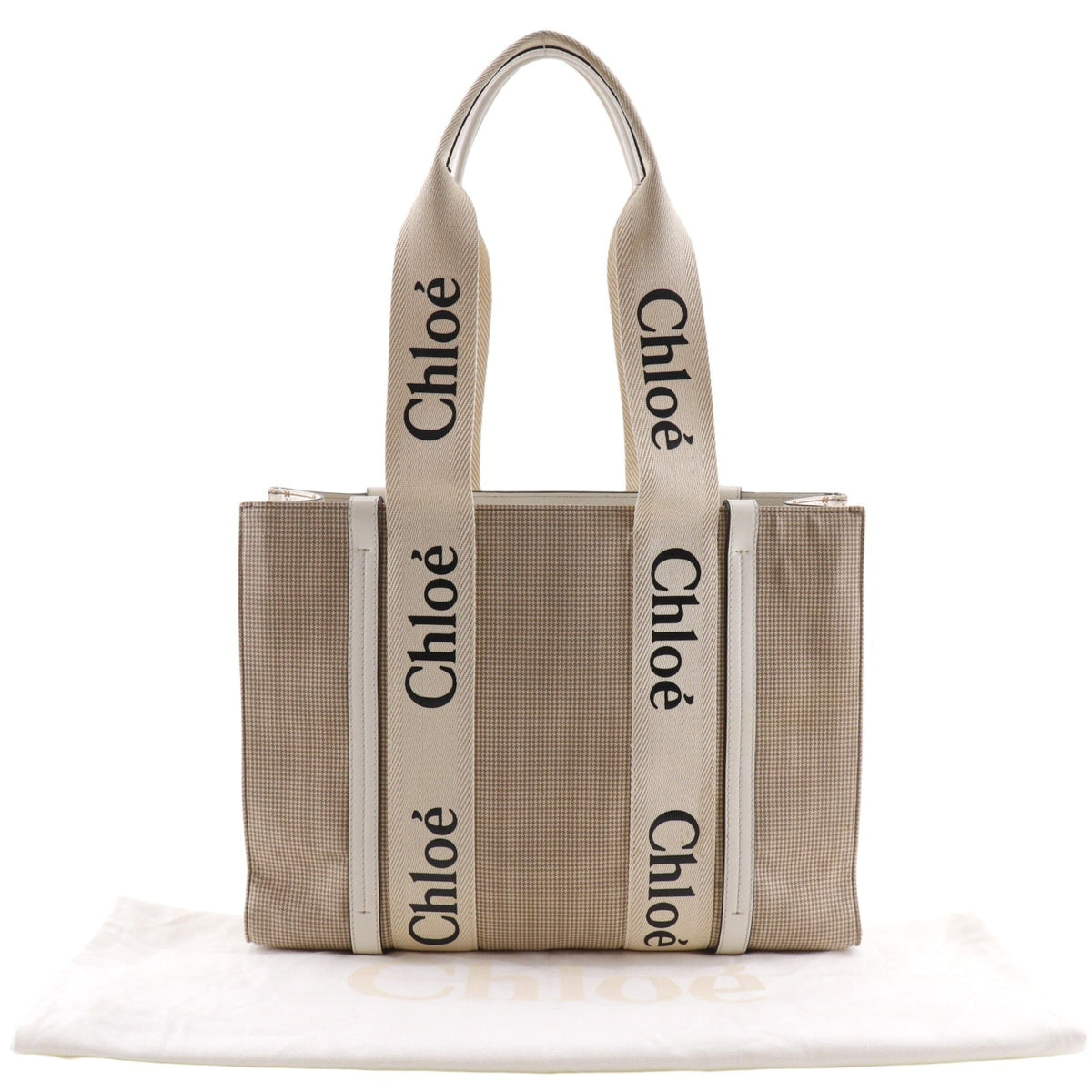 Chloé Beige Canvas Tote Bag (Pre-Owned)
