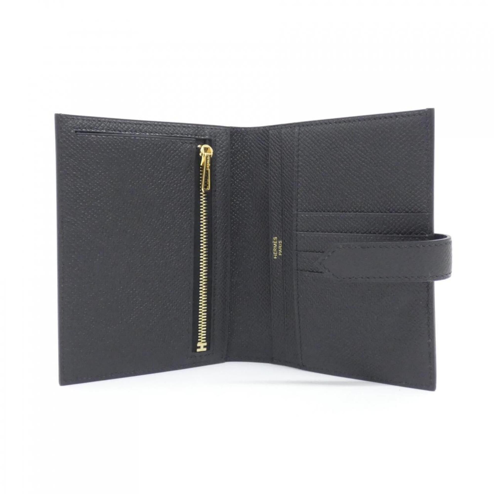 Hermes Black Epsom Leather Wallet (Bi-Fold) (Pre-Owned)