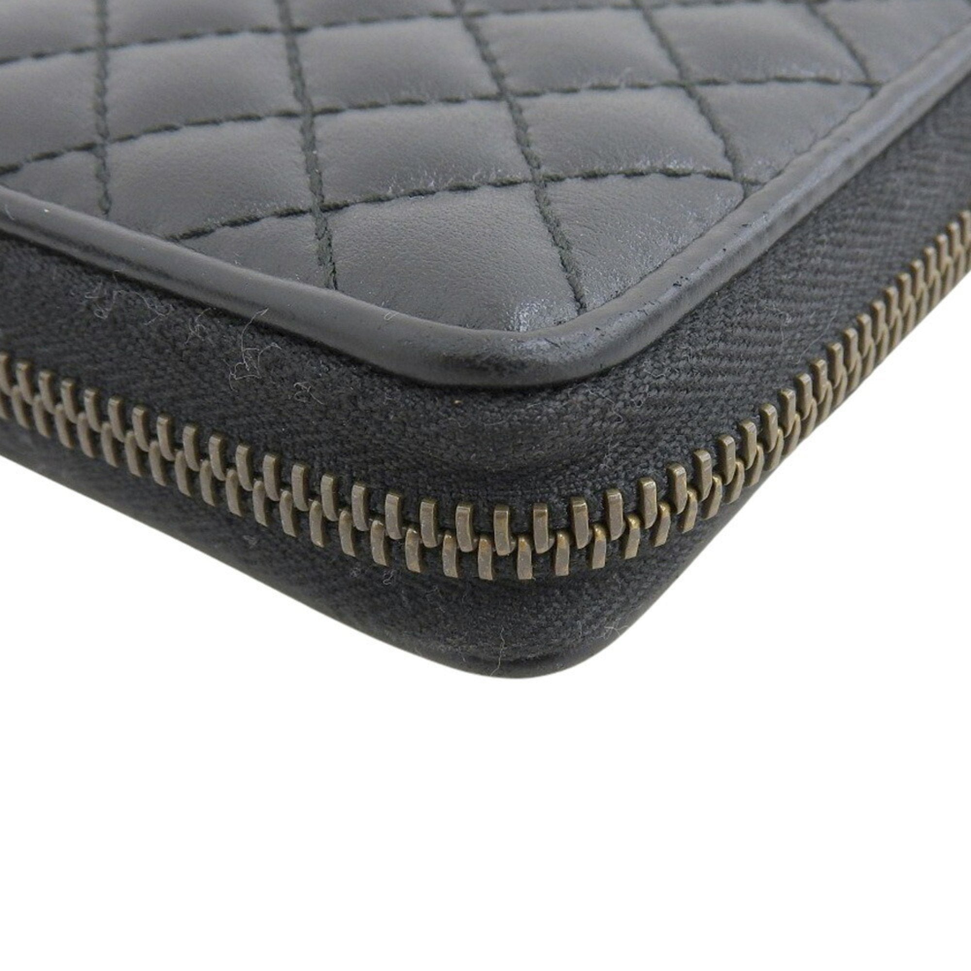 Gucci Black Leather Long Wallet (Bi-Fold) (Pre-Owned)