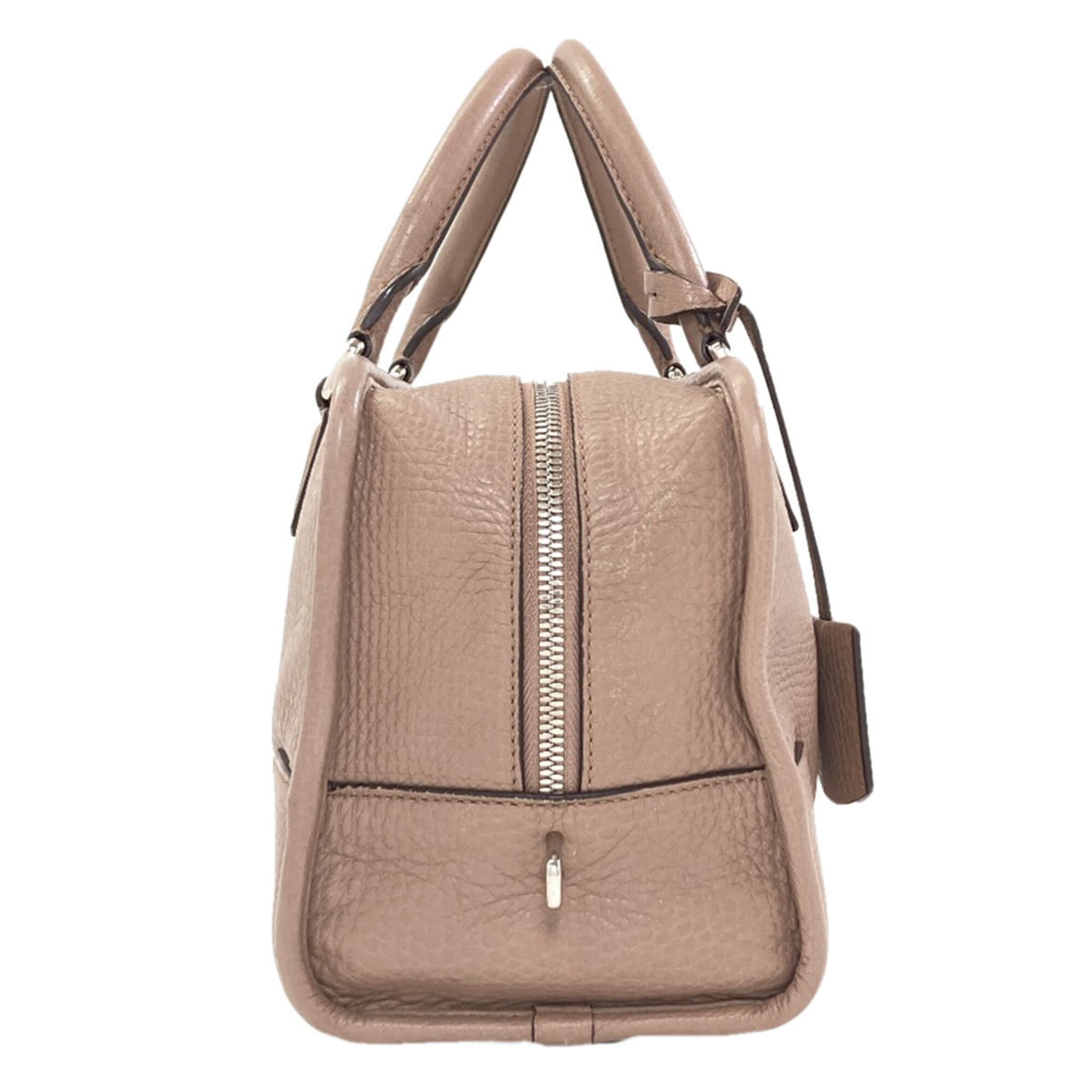 Loewe Amazona Grayish Leather Handbag (Pre-Owned)