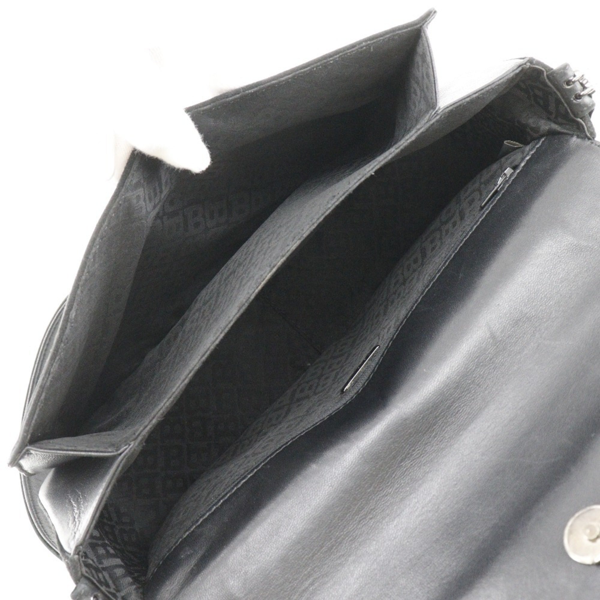Bally Black Suede Shoulder Bag (Pre-Owned)