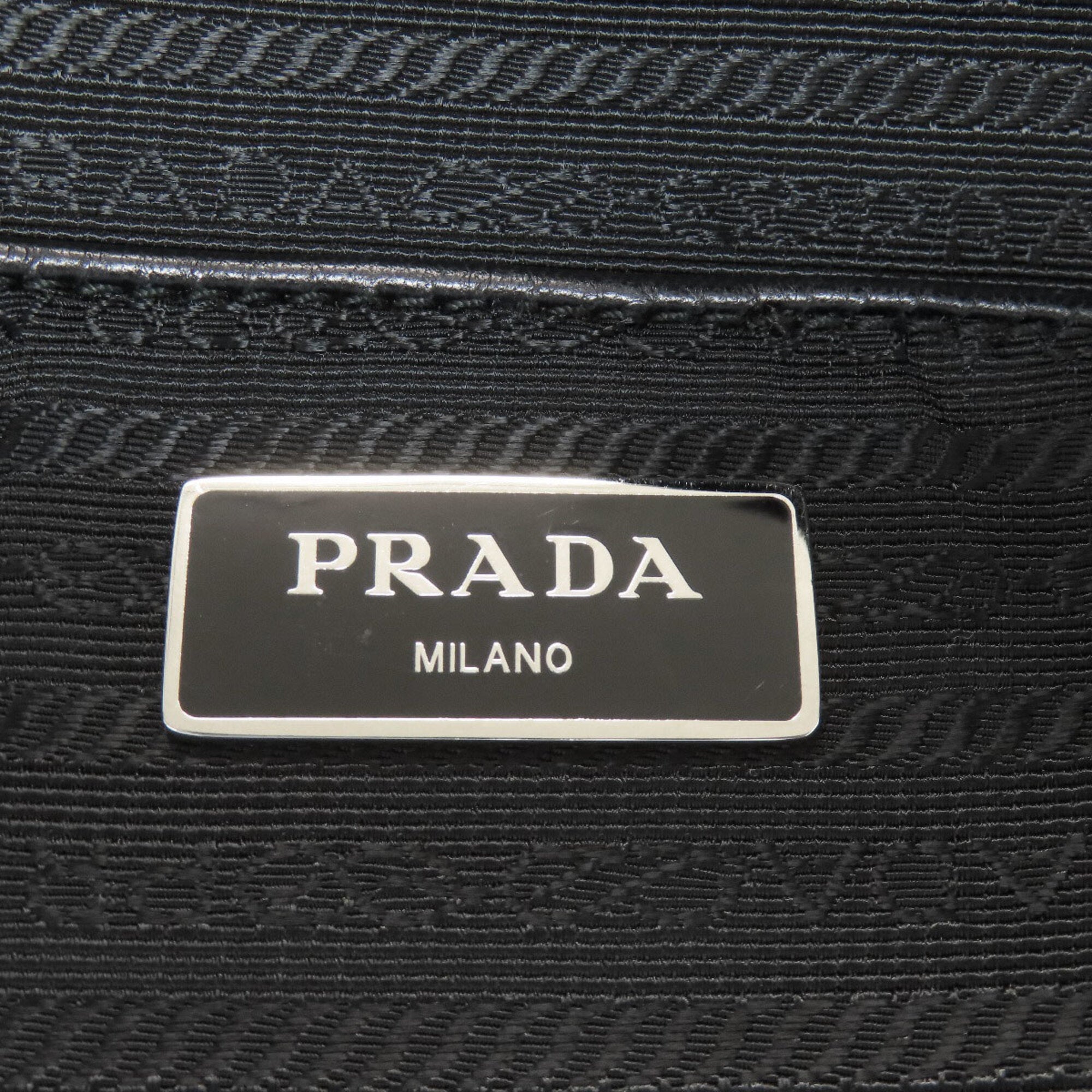 Prada Black Cotton Canvas Handbag (Pre-Owned)