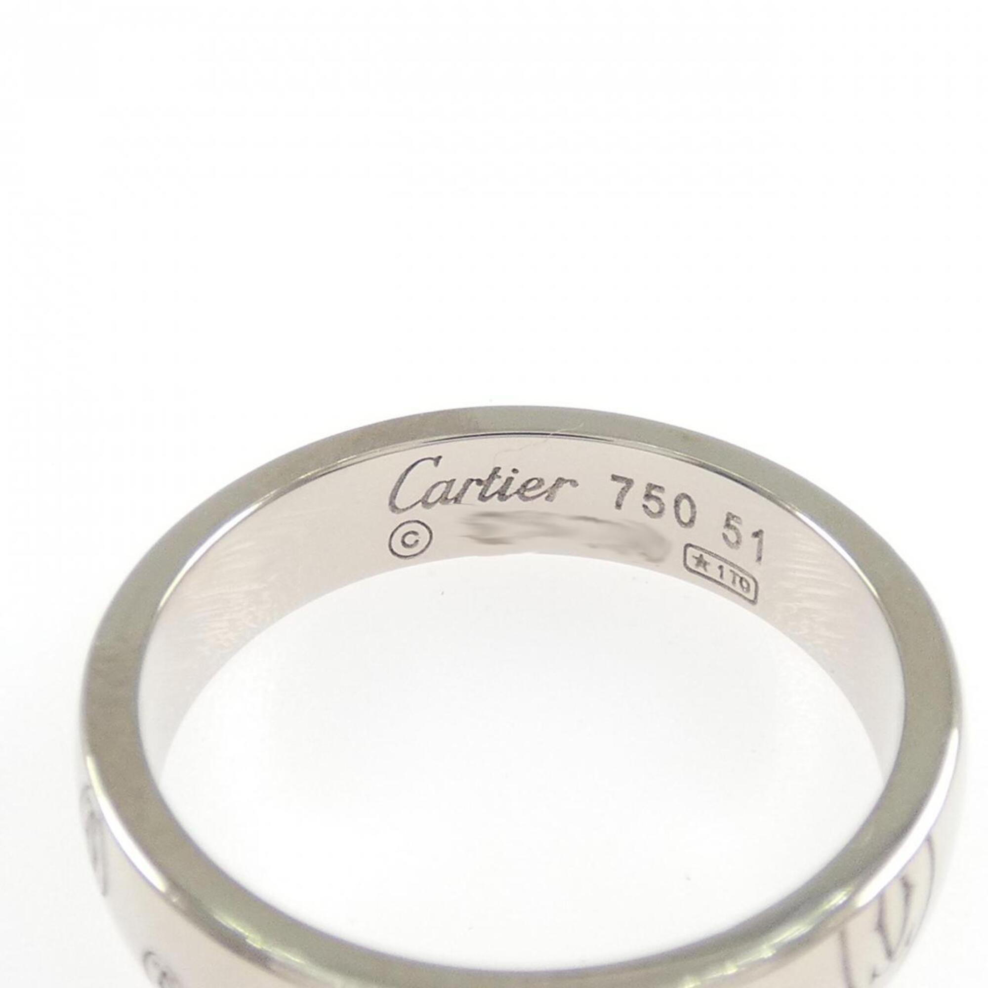 Cartier Happy Birthday White Gold (18K) Band Ring (Pre-Owned)