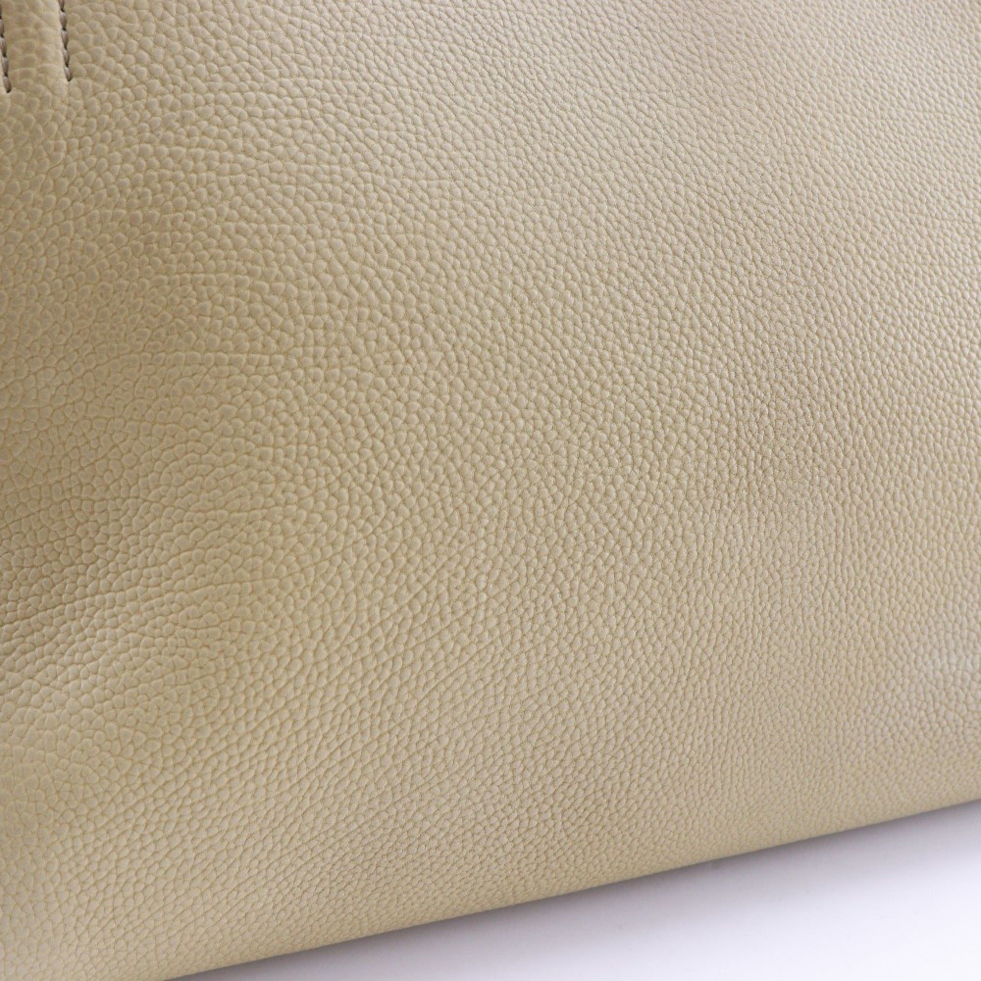 Celine Beige Black Leather Handbag Shoulder Bag (Pre-Owned)
