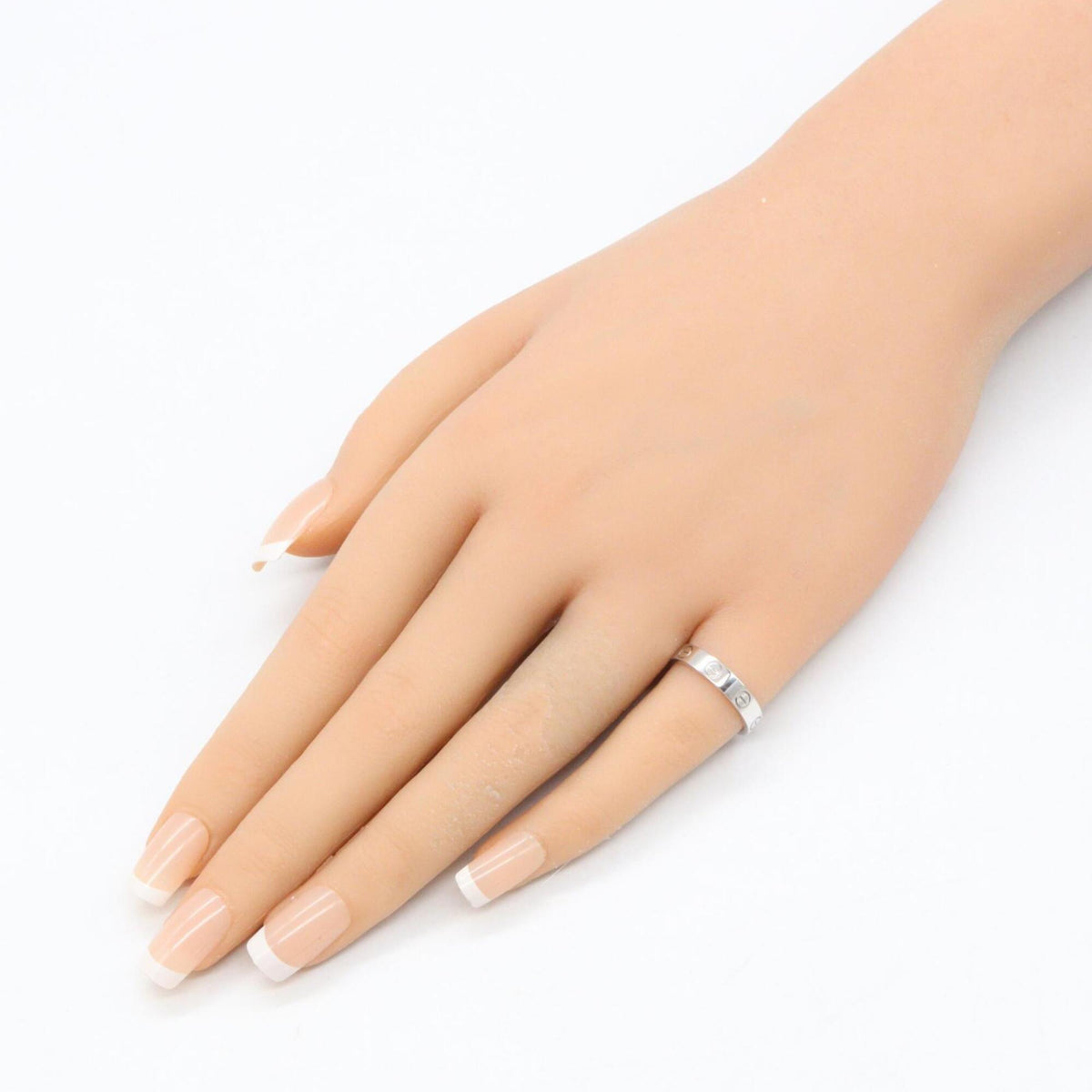 Cartier Silver White Gold Band Ring (Pre-Owned)