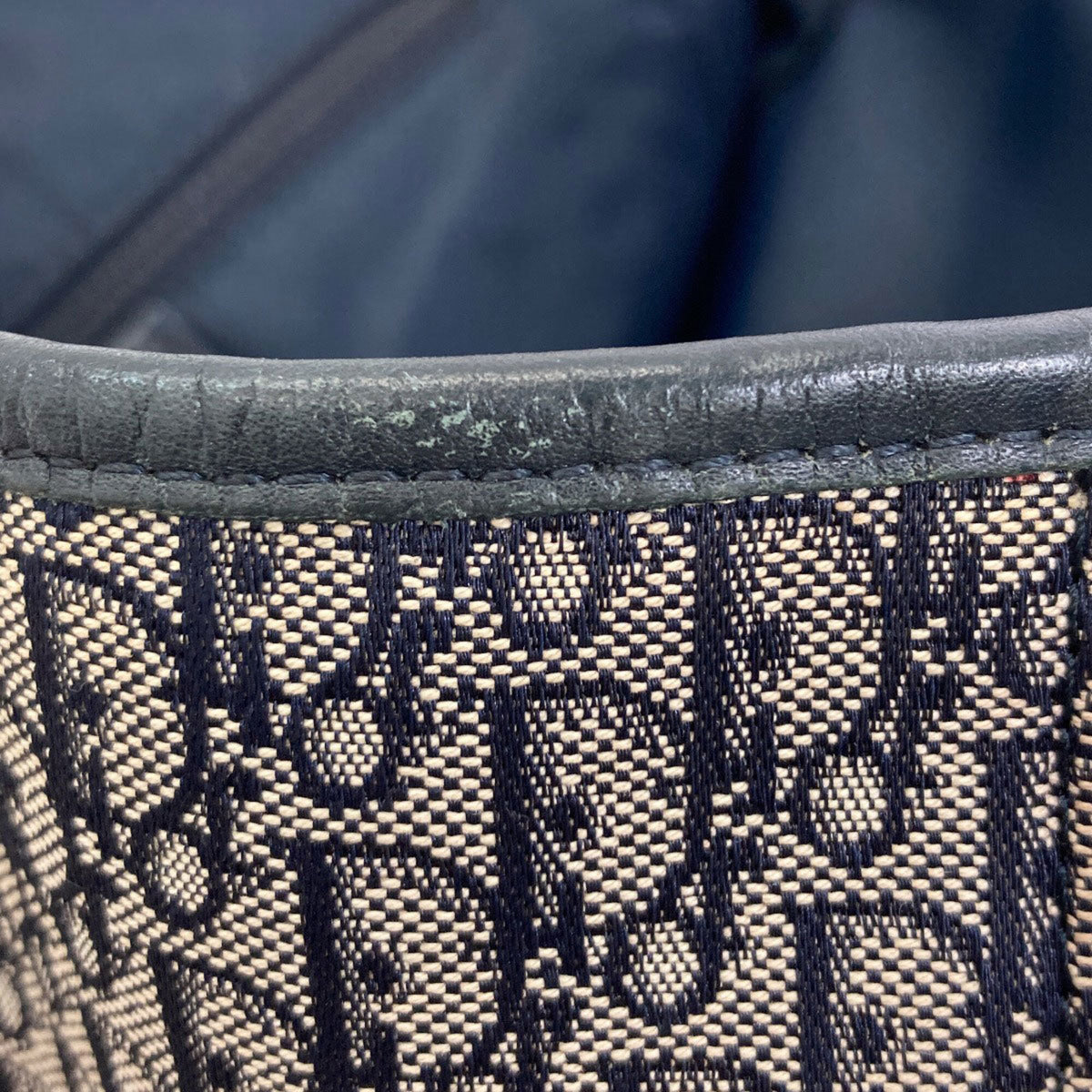 Christian Dior Navy Canvas Tote Bag (Pre-Owned)