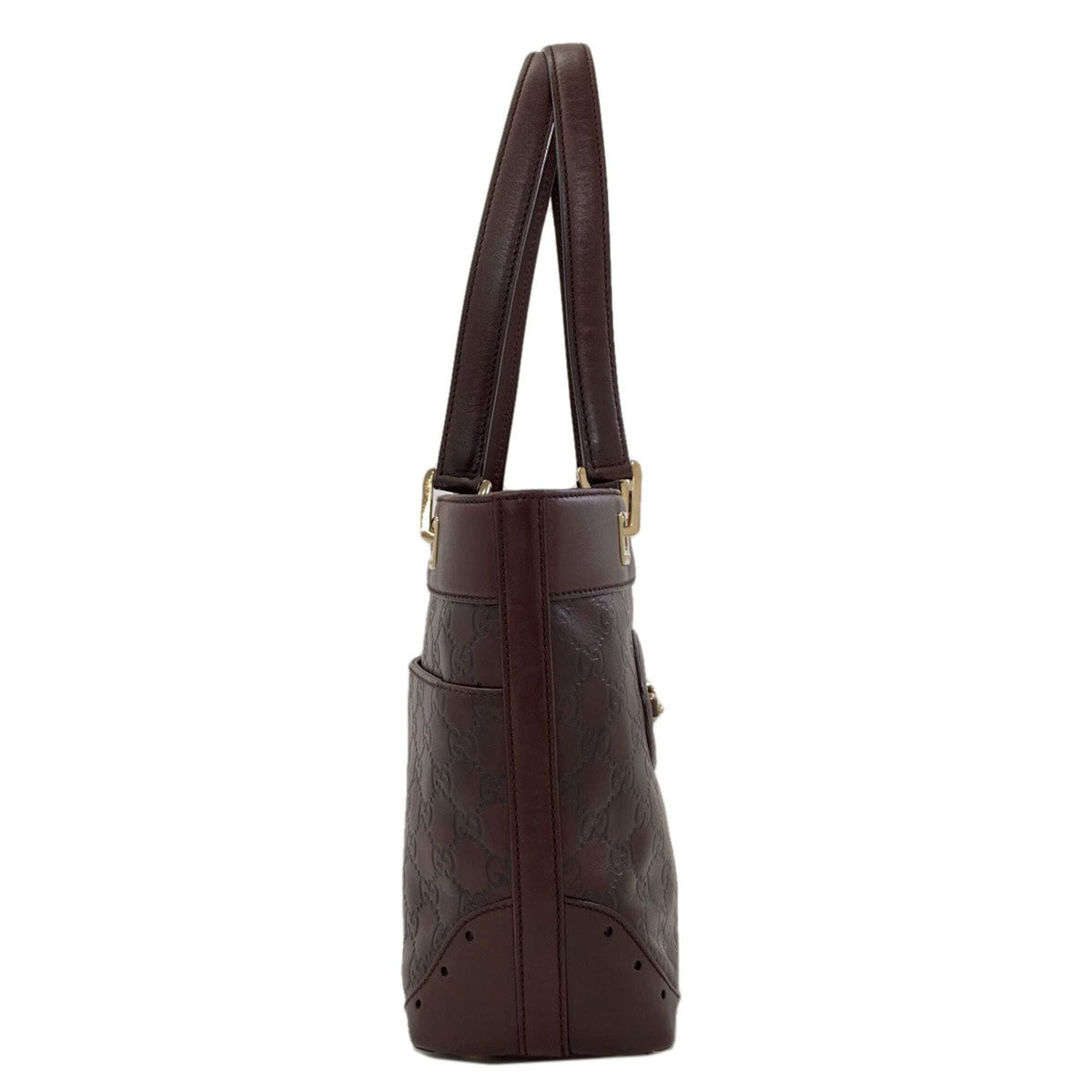 Gucci Brown Leather Handbag (Pre-Owned)