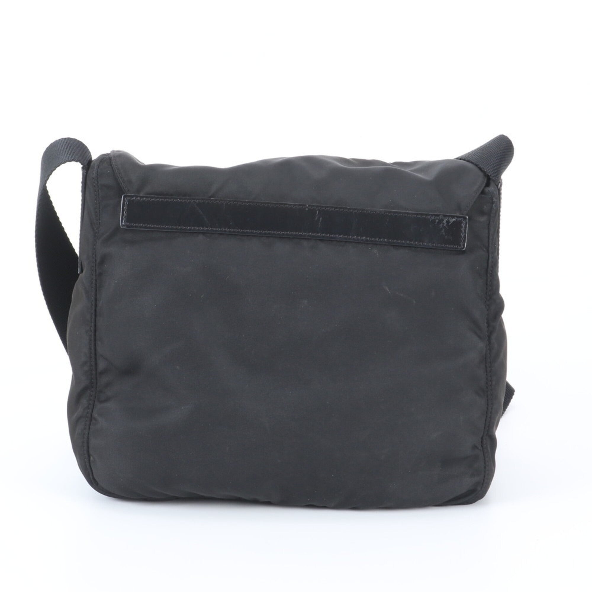 Prada Black Nylon Leather Shoulder Bag (Pre-Owned)