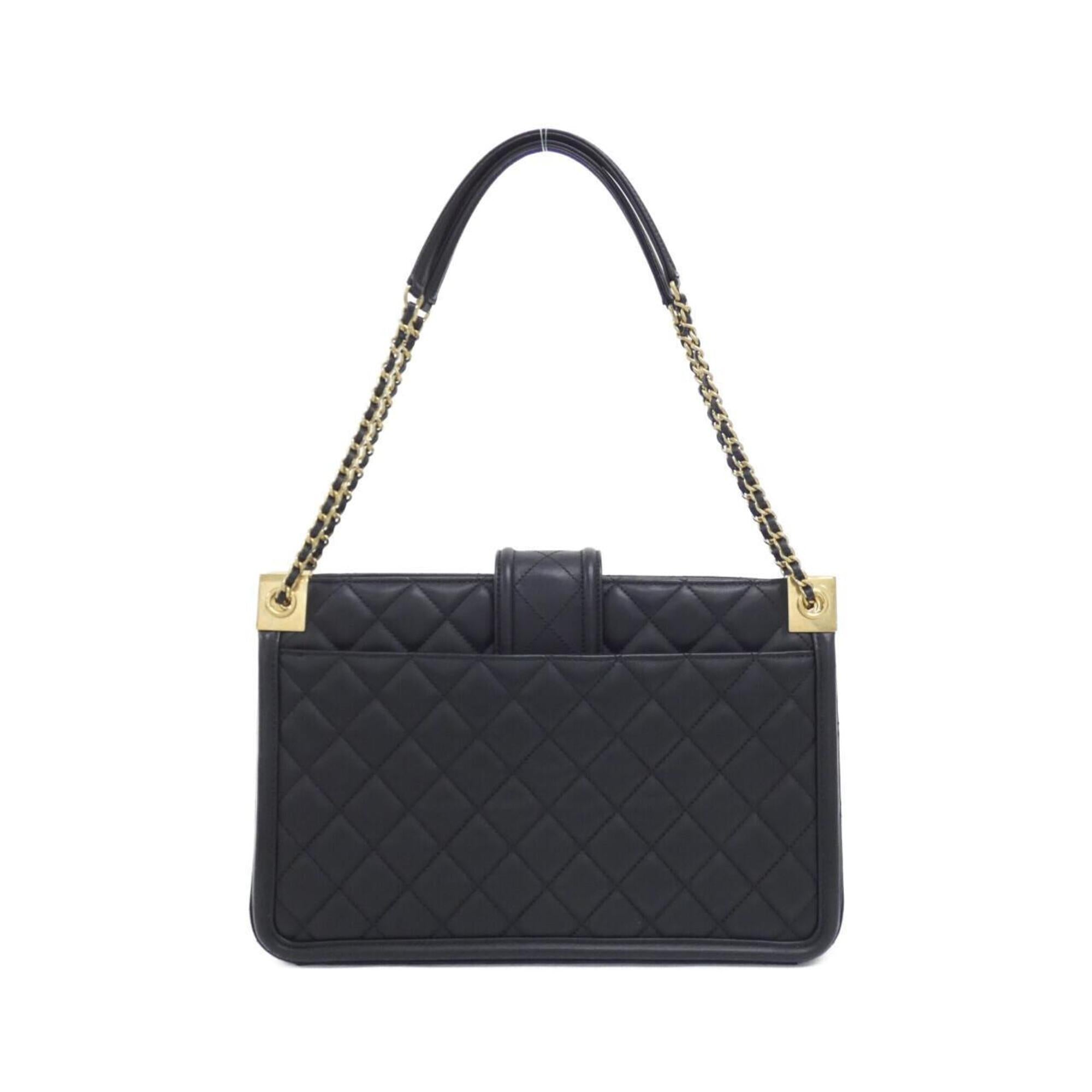 Chanel Black Leather Shoulder Bag (Pre-Owned)