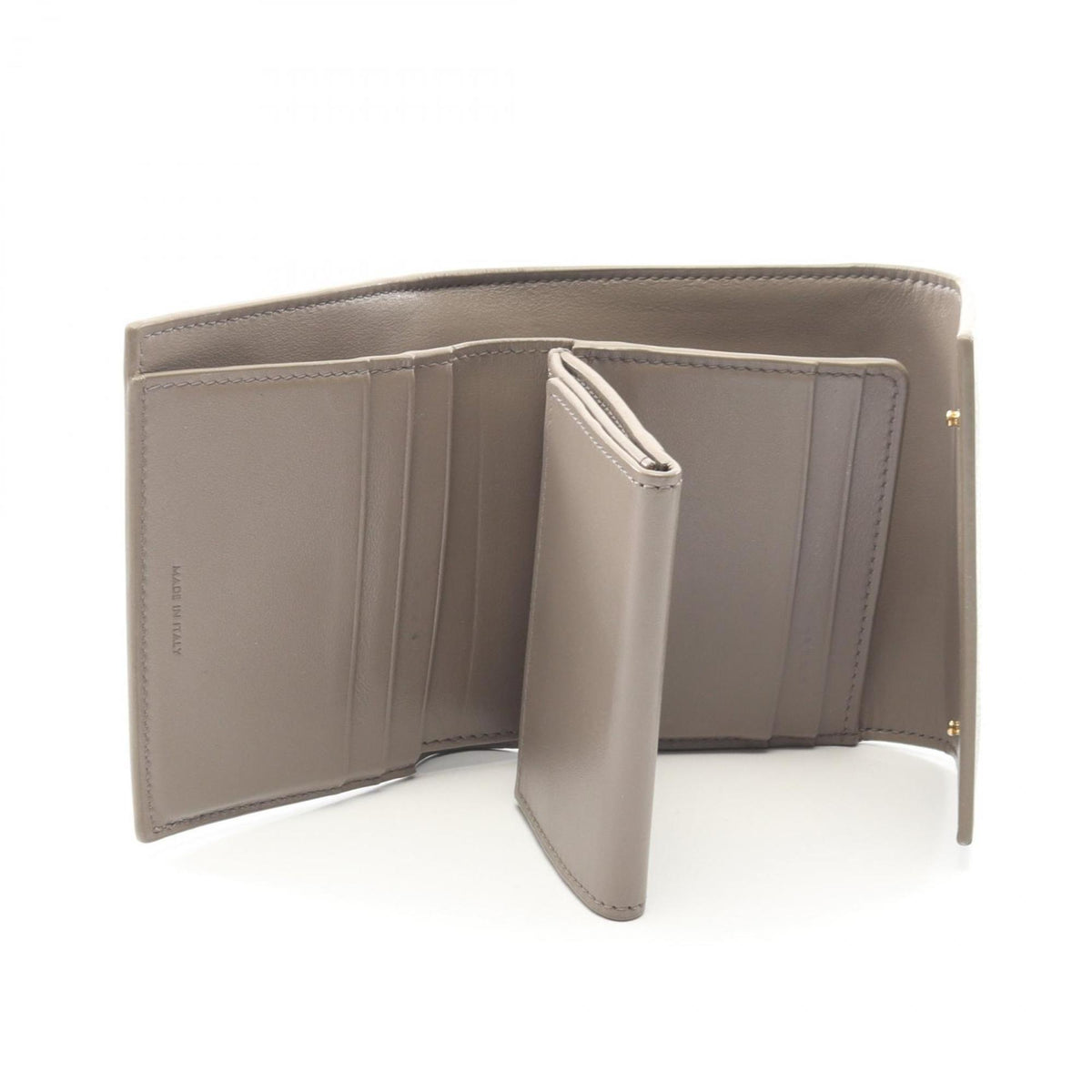 Celine Beige Leather Wallet (Tri-Fold) (Pre-Owned)