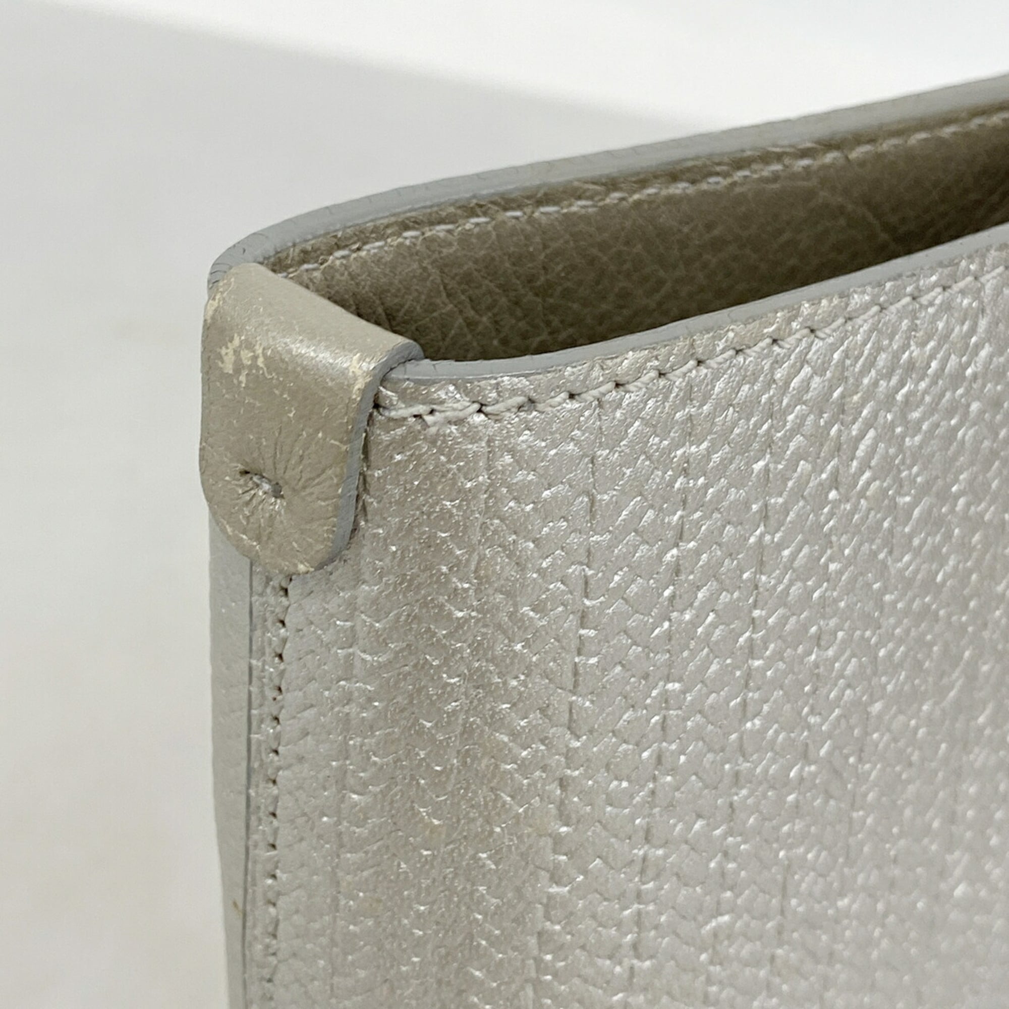 Salvatore Ferragamo Silver Leather Tote Bag (Pre-Owned)