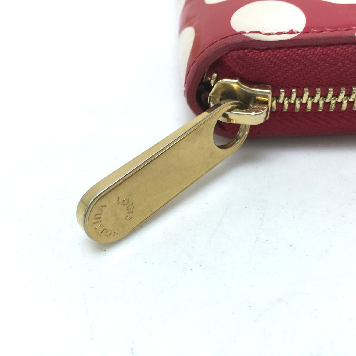 Louis Vuitton Red Leather Long Wallet (Bi-Fold) (Pre-Owned)