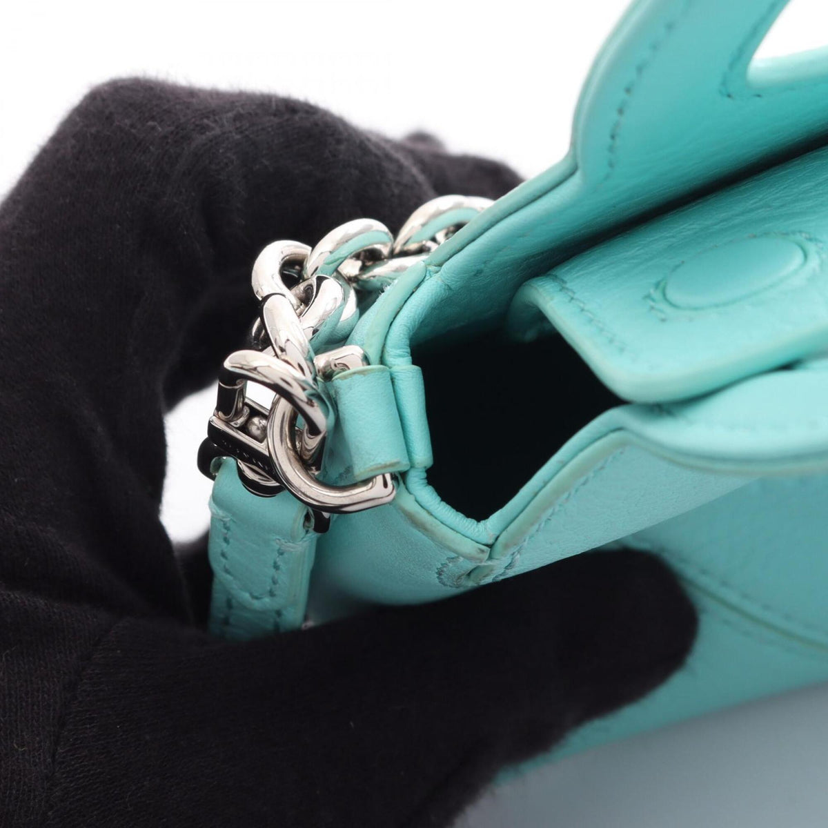Tiffany Green Leather Handbag (Pre-Owned)