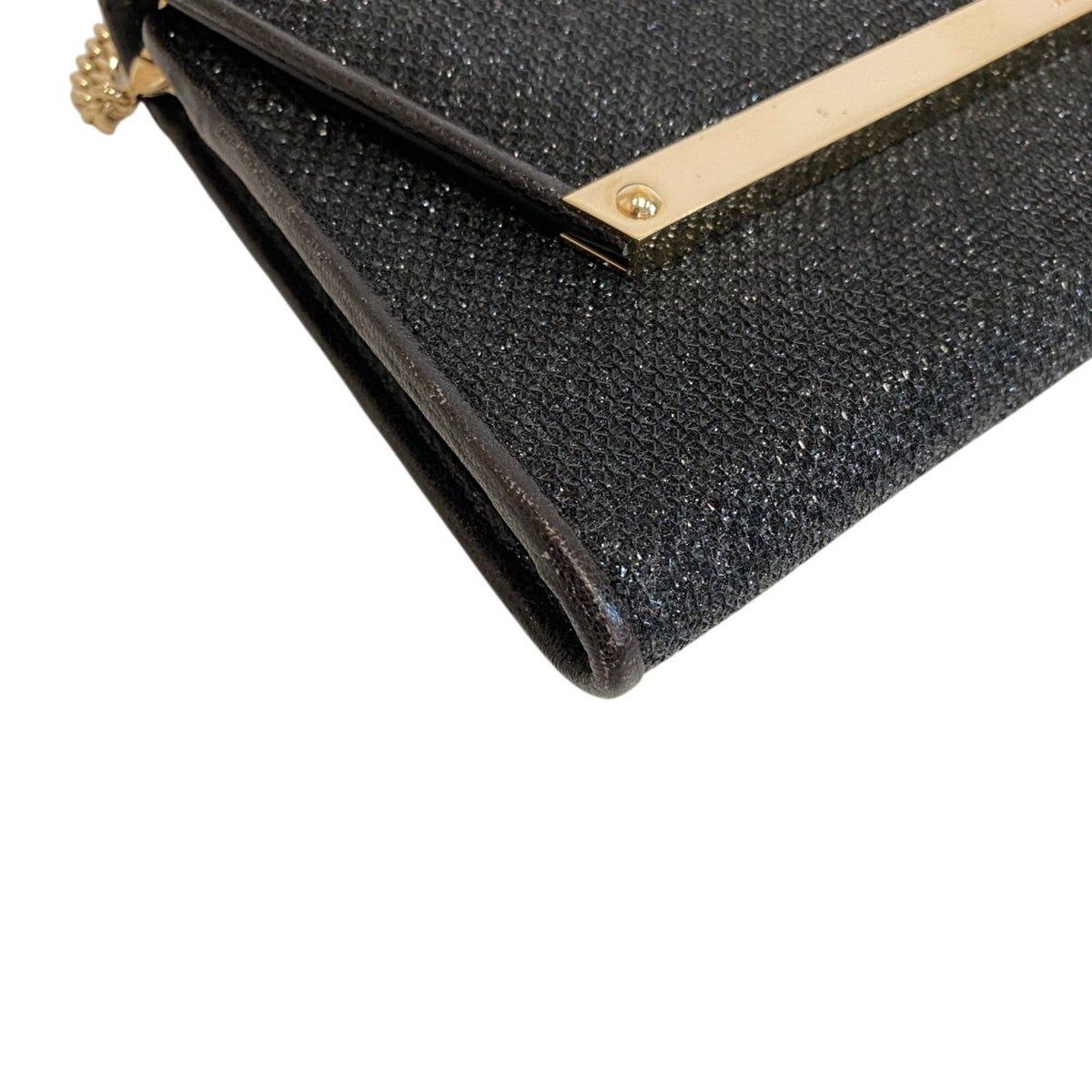 Jimmy Choo Black Leather Shoulder Bag (Pre-Owned)