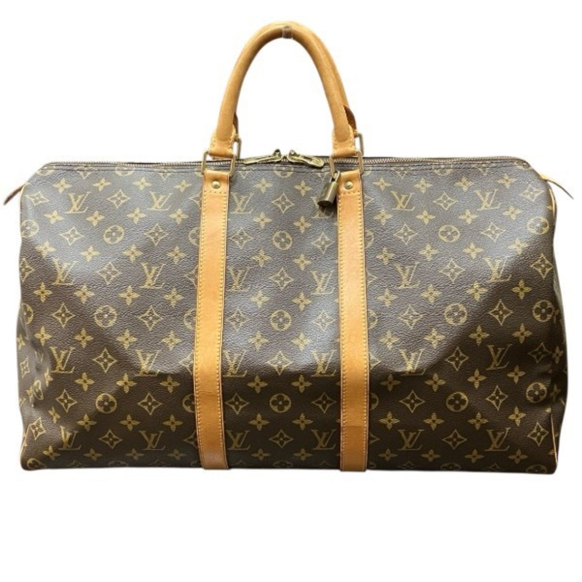 Louis Vuitton Brown Monogram Boston Bag Handbag (Pre-Owned)